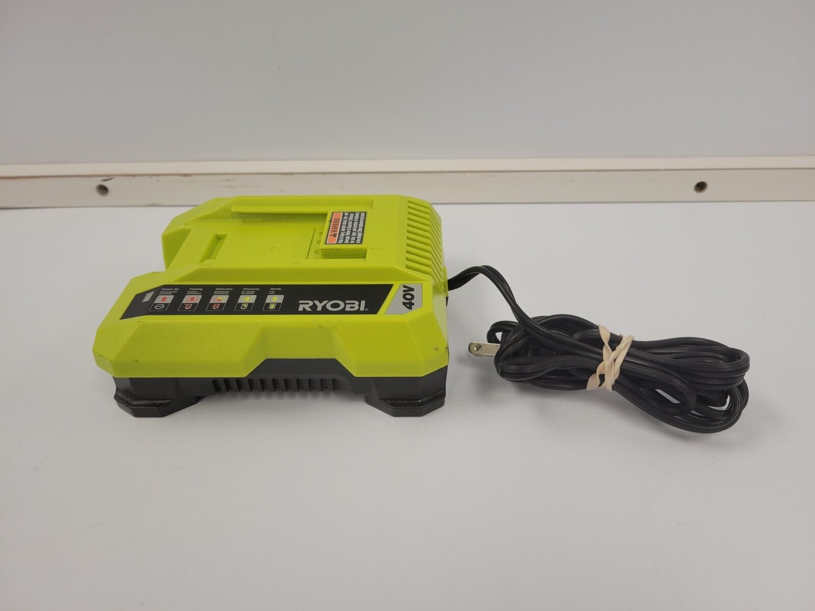 Ryobi OP401 18V Lithium-Ion Battery Charger for One+ Power Tools - Fast Charging for Drills, Saws & Outdoor Equipment