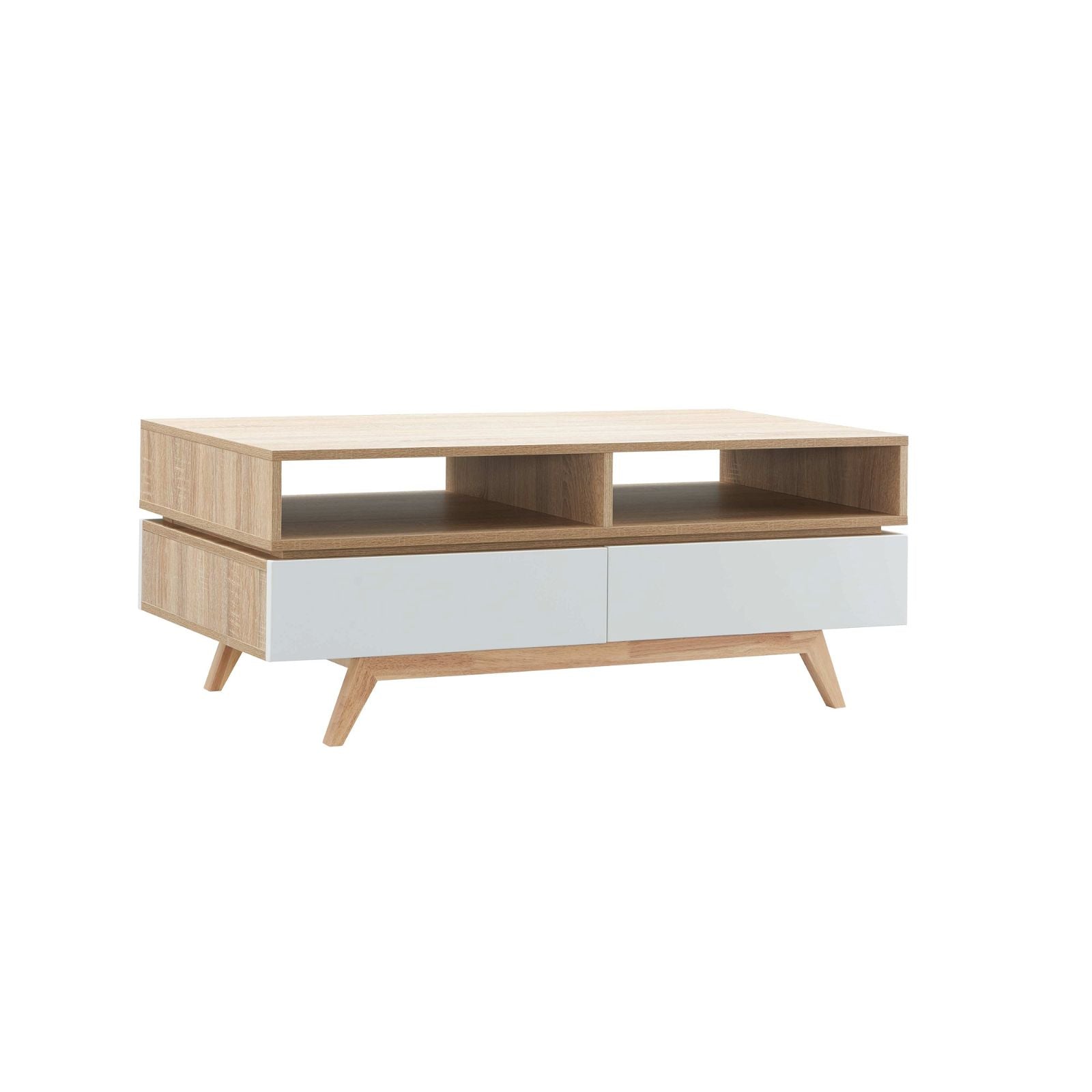 Criterion Silverton Solid Oak Coffee Table - Modern Living Room Furniture for Home Decor & Relaxation
