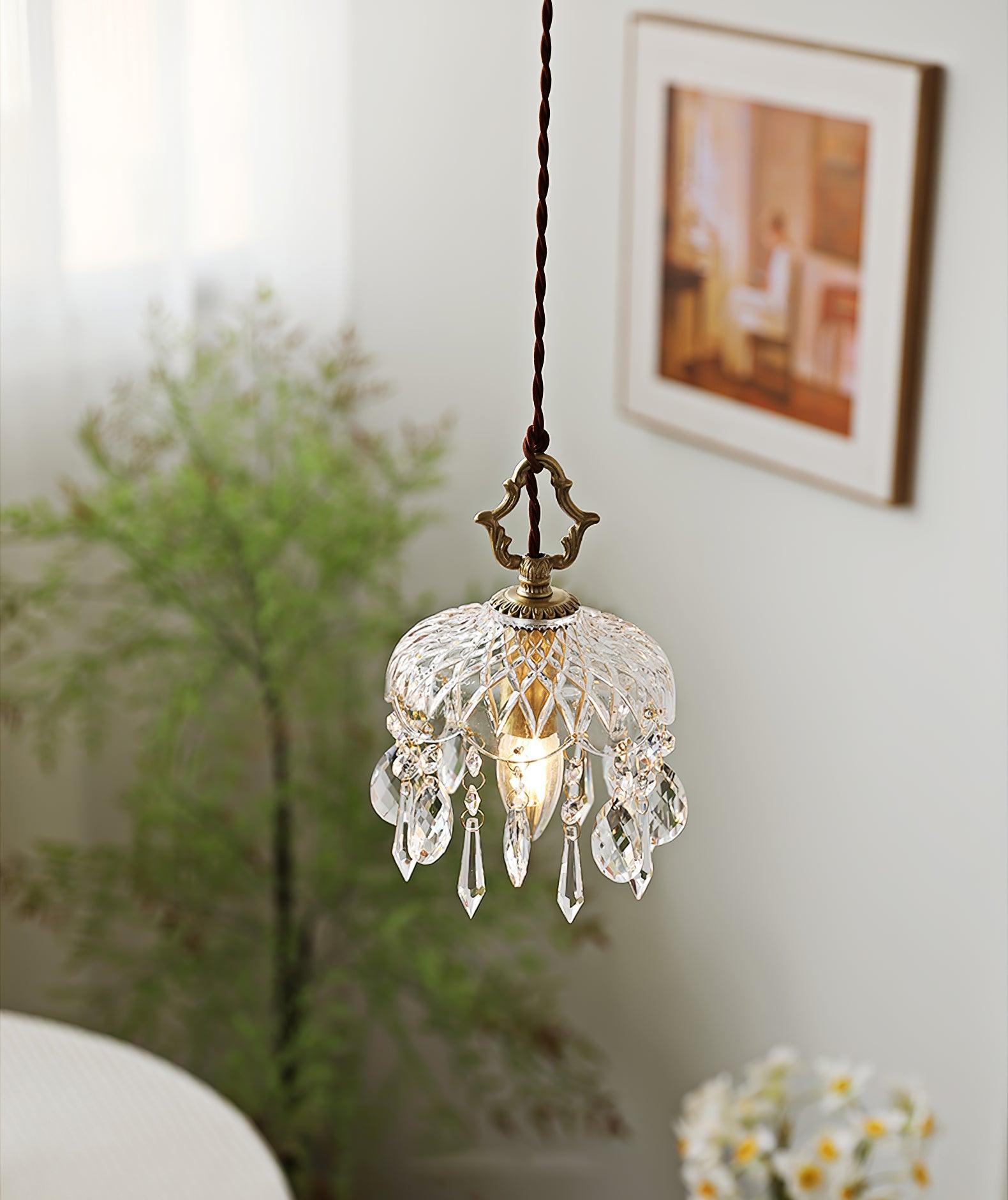 Modern Bowl Shade Pendant Lamp - Stylish Hanging Light Fixture for Kitchen Island, Dining Room & Bedroom Decor - Adjustable LED Ceiling Light with Wooden Accents
