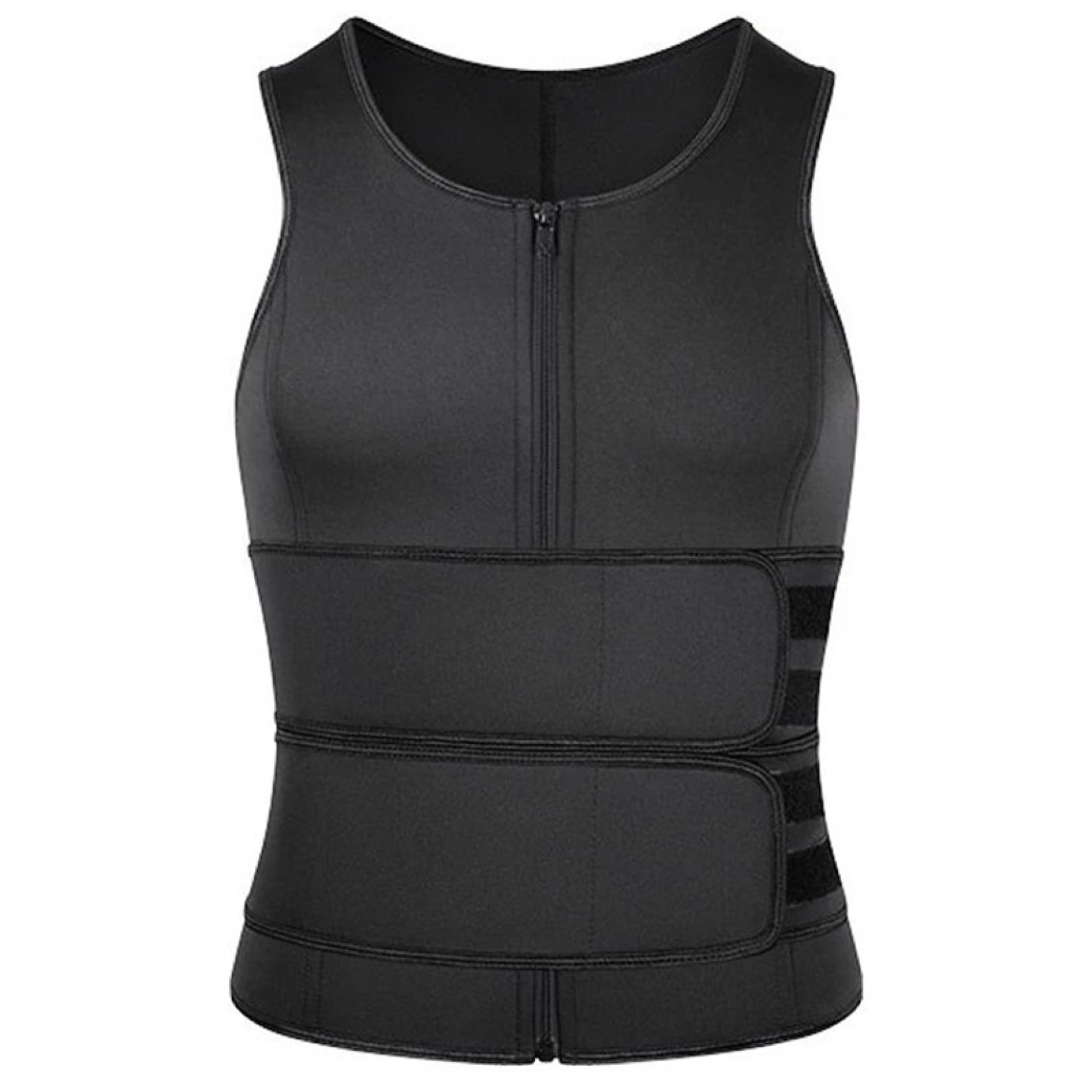 EBRICON Men's Waist Trainer Vest - Slimming Sauna Sweat Shaper for Weight Loss, Tummy Control & Workout - Perfect for Gym, Running & Daily Wear