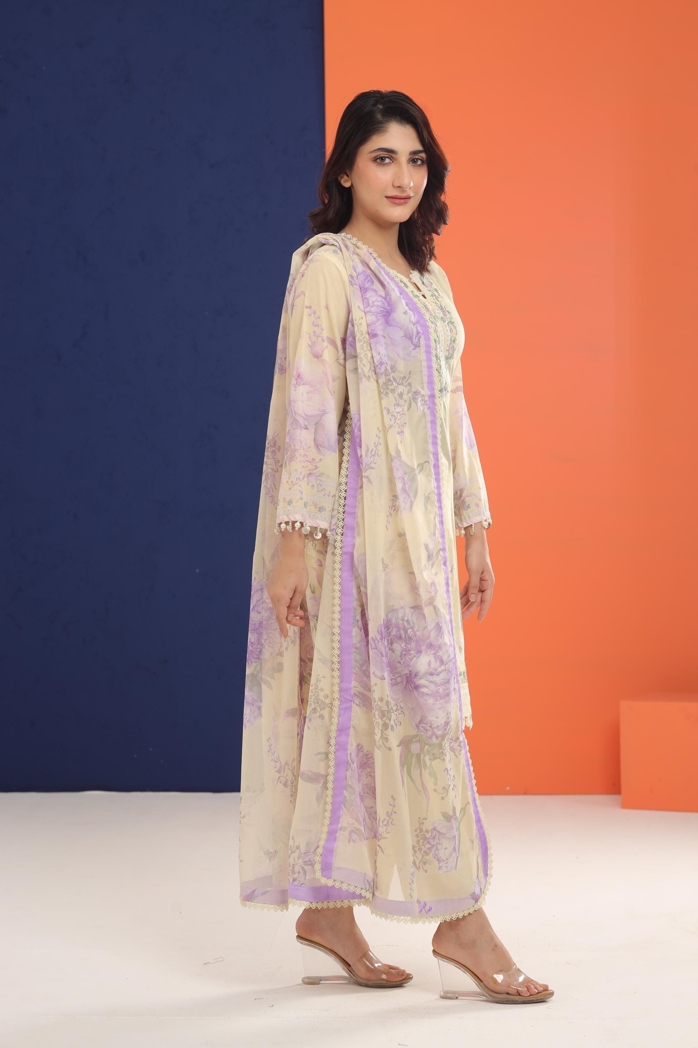 Sana Safinaz Muzlin Embroidered Stitched Designer Dress - Elegant Formal Wear for Weddings & Evening Parties
