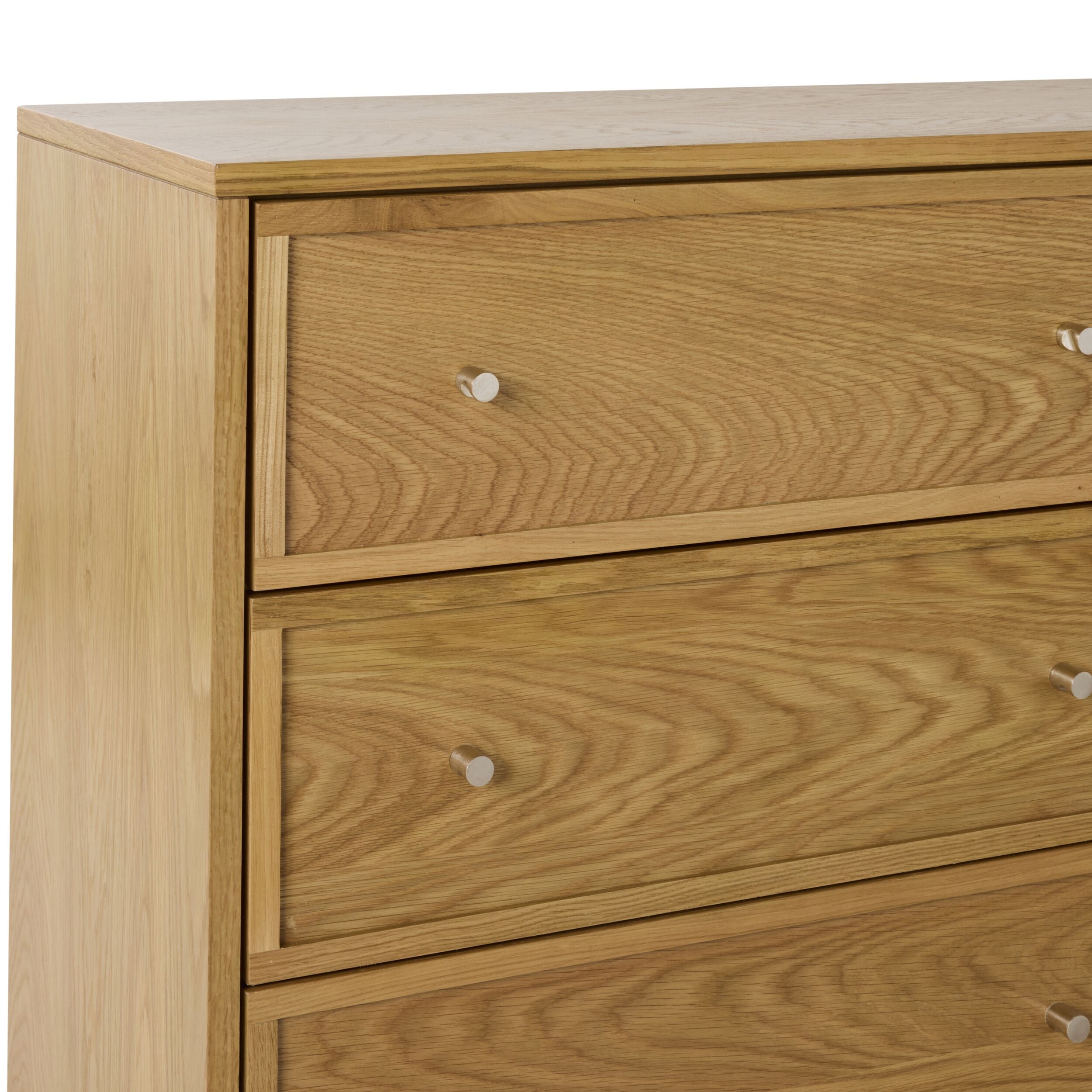 Avalon 6-Drawer Chest Light Oak - Modern Bedroom Dresser with Spacious Storage for Clothes & Accessories | Perfect for Master Bedroom, Guest Room & Nursery Organization