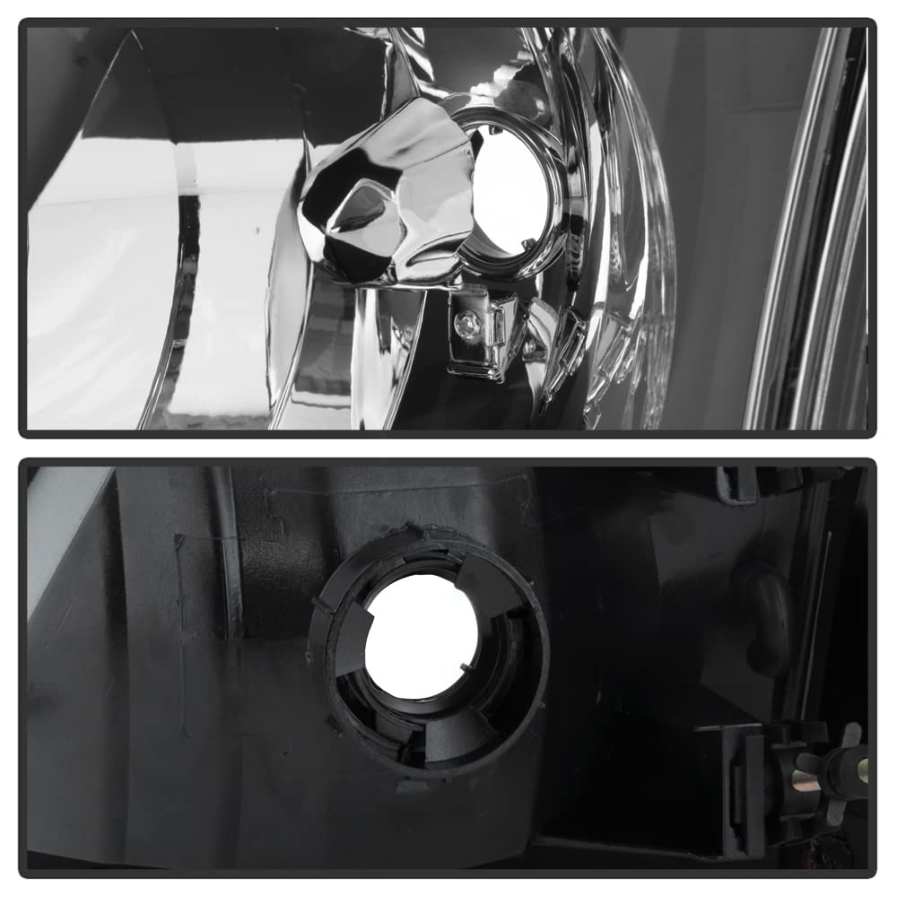 ACANII Black Housing Headlights for 1997-2003 Ford F150 - Harley Davidson Style LED Headlight Assembly with Corner Lights (Left+Right Pair) - Upgrade for Night Driving & Off-Road Adventures