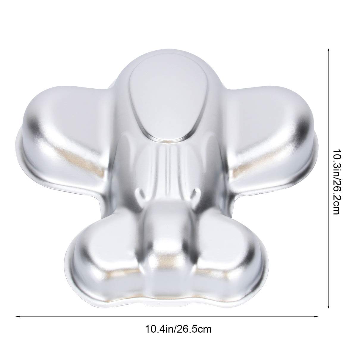 DOITOOL Airplane Cake Mold - Creative Cartoon Plane Baking Pan, Aluminum Alloy Aircraft Bakeware for DIY Cakes (Silver) | Perfect for Birthday Parties, Baby Showers & Aviation-Themed Desserts