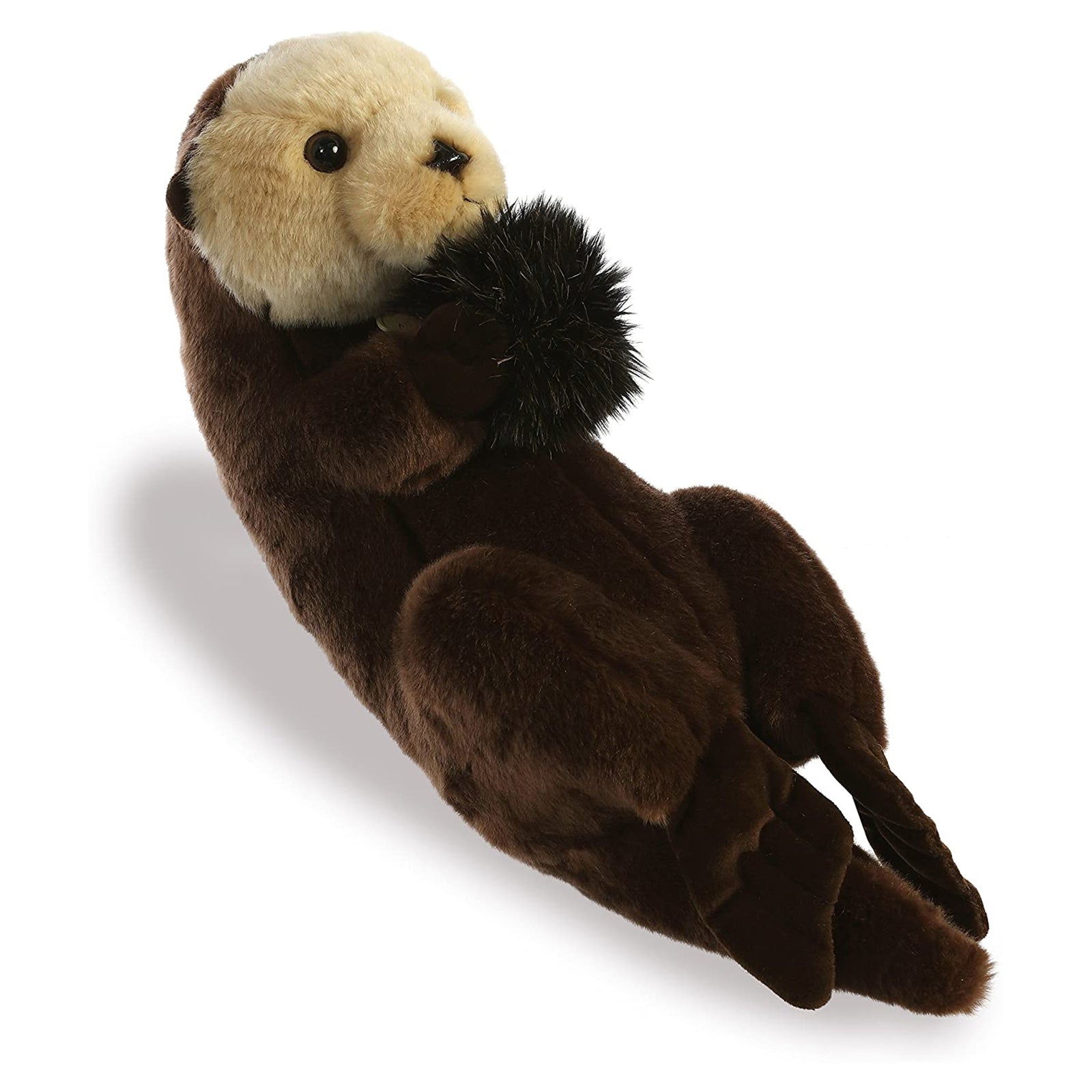 Aurora Miyoni 17 Inch Sea Otter Plush Stuffed Animal - Soft & Cuddly Ocean Themed Toy for Kids, Gift for Animal Lovers, Perfect for Nursery Decor & Bedtime Comfort