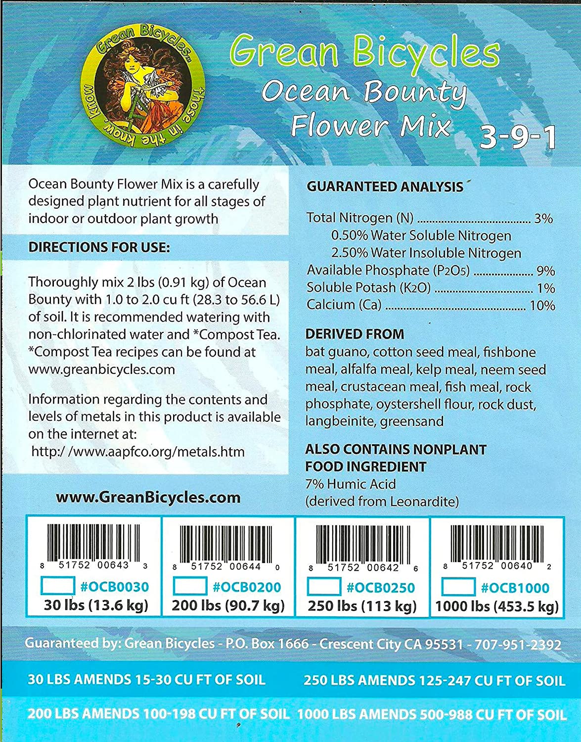 Ocean Bounty 8 lbs Natural Plant Food - Organic Indoor & Outdoor Plant Nutrients for Flowers, Vegetables & Herbs | Perfect for Home Garden, Potted Plants & Landscaping