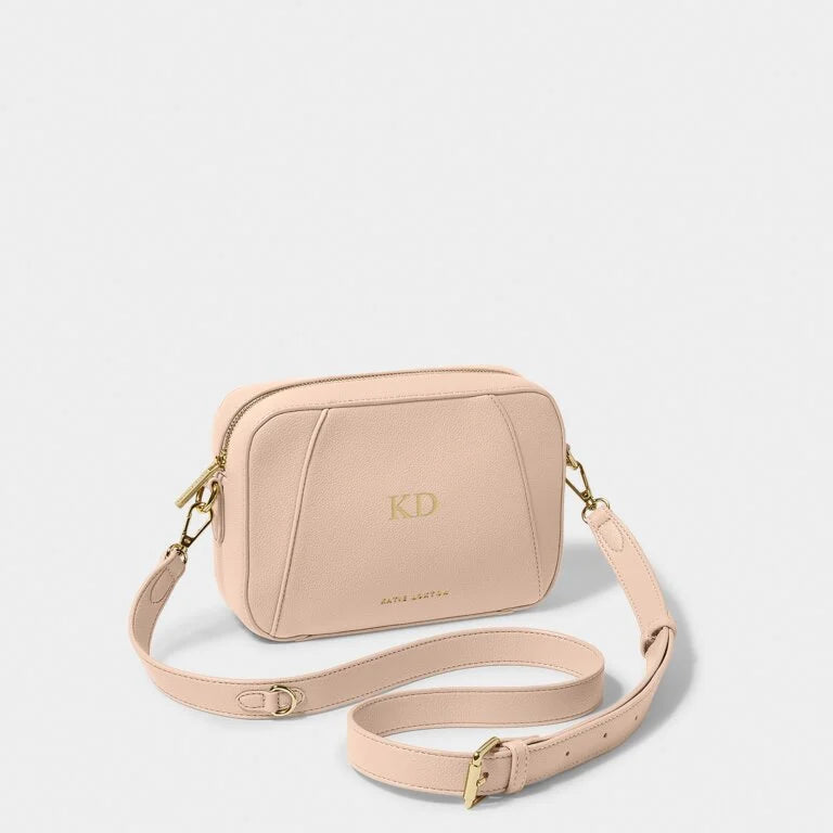 Katie Loxton Hana Crossbody Bag in Nude Pink - Stylish Women's Leather Purse for Everyday Use, Work, and Travel
