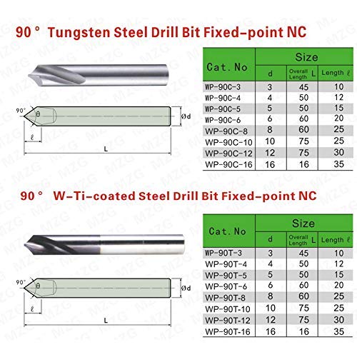 90 Degree Tungsten Carbide Spot Drill 4MM - High Precision CNC Machining Tool for Metal Hole Chamfering | Perfect for Milling, Drilling & Countersinking Operations