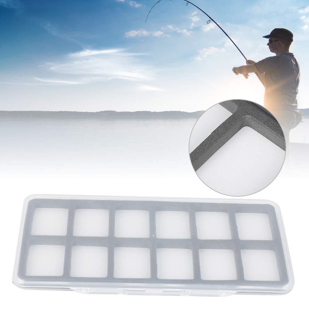 Keenso ABS Magnetic Fly Fishing Tackle Box - Waterproof Storage Case with Foam for Hooks, Lures & Accessories - Perfect for Fly Fishing, Bass Fishing & Outdoor Adventures