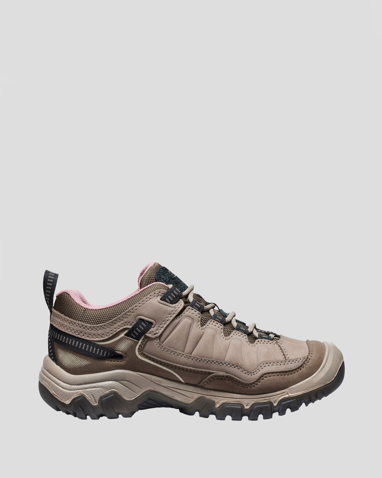 Keen Targhee IV Waterproof Hiking Boots for Women - Brindle/Nostalgia Rose - Lightweight & Durable Outdoor Shoes for Trail Walking, Backpacking & Mountain Adventures