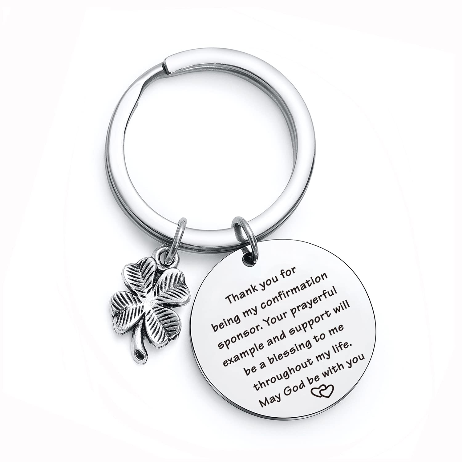 Religious Confirmation Sponsor Jewelry - Catholic Mentor Appreciation Gift, Thank You Keepsake for Godparents - Perfect for Baptism, First Communion & Spiritual Milestones
