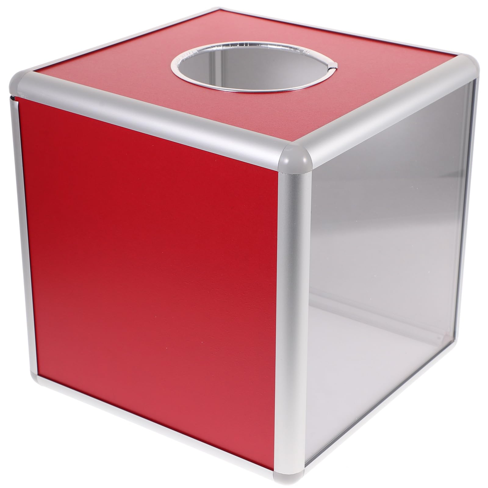 Clear Plastic Raffle Box for Tickets, Diaper Raffle, Charity & Voting - Durable Ticket Container for Events, Business Drawings & Mailbox Use - Perfect for Fundraisers, Parties & Office Activities