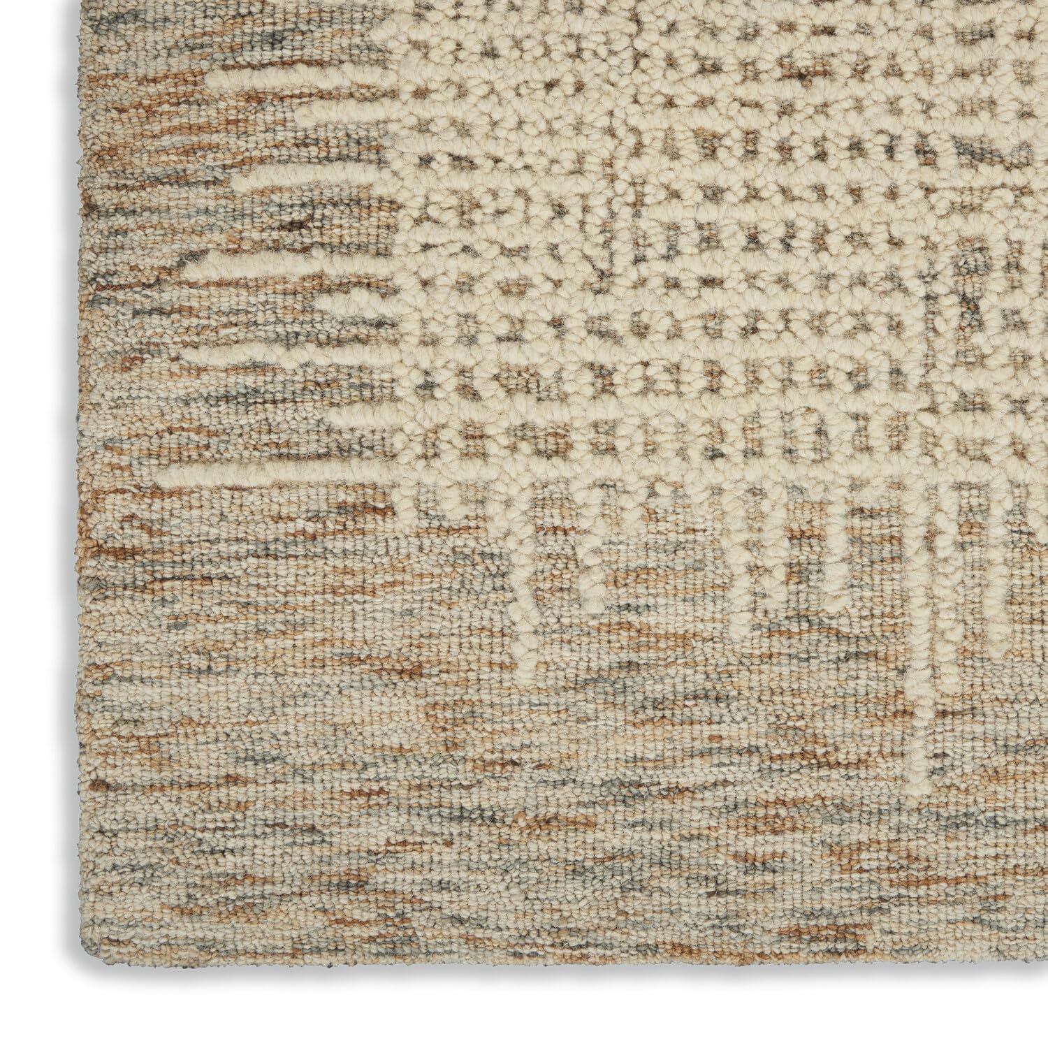 Nourison Vail Rustic Beige/Multi 5'3