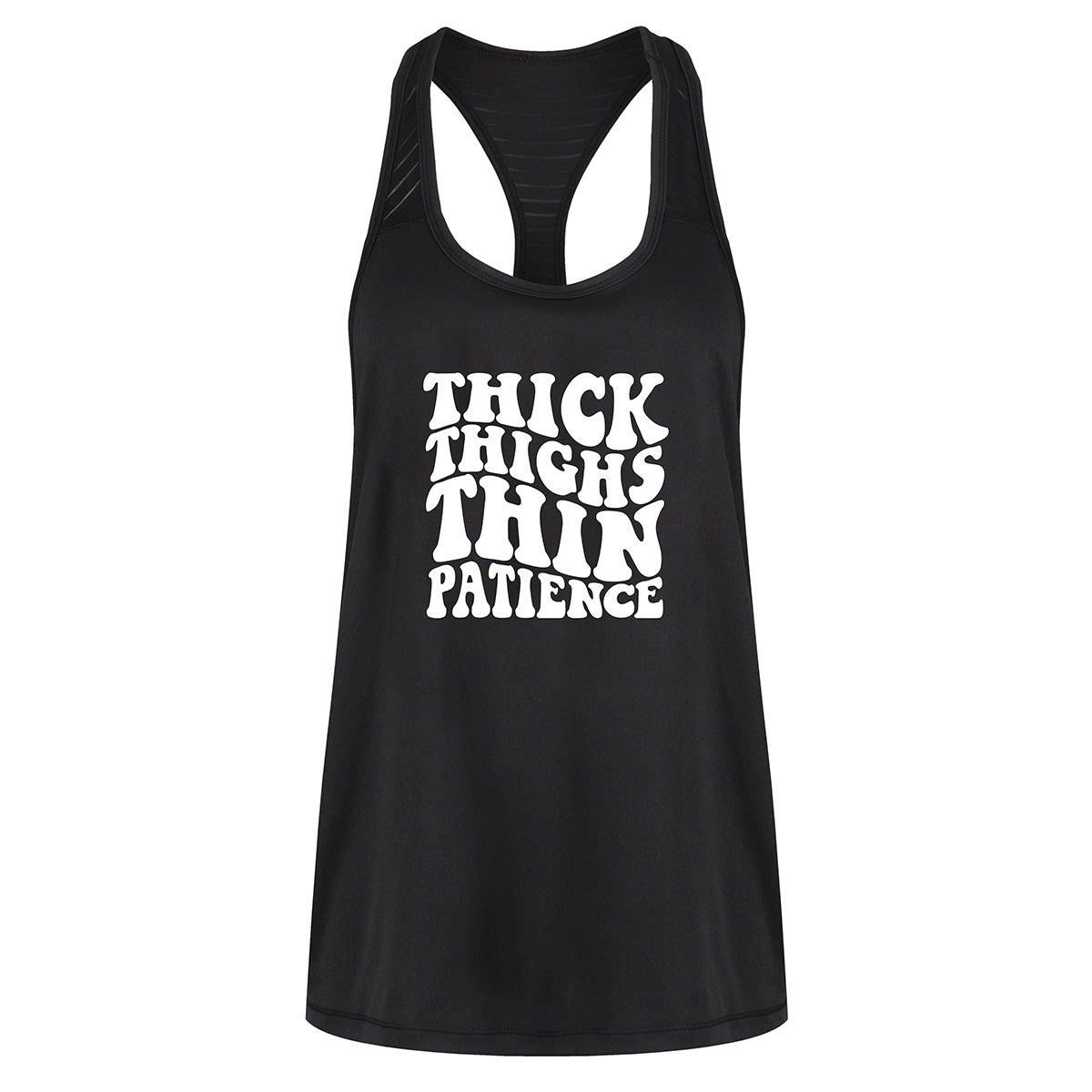 High Waist Mesh Racerback Sports Vest for Women - Workout, Running & Yoga Top for Thick Thighs - Breathable Athletic Tank for Gym & Summer Outfits