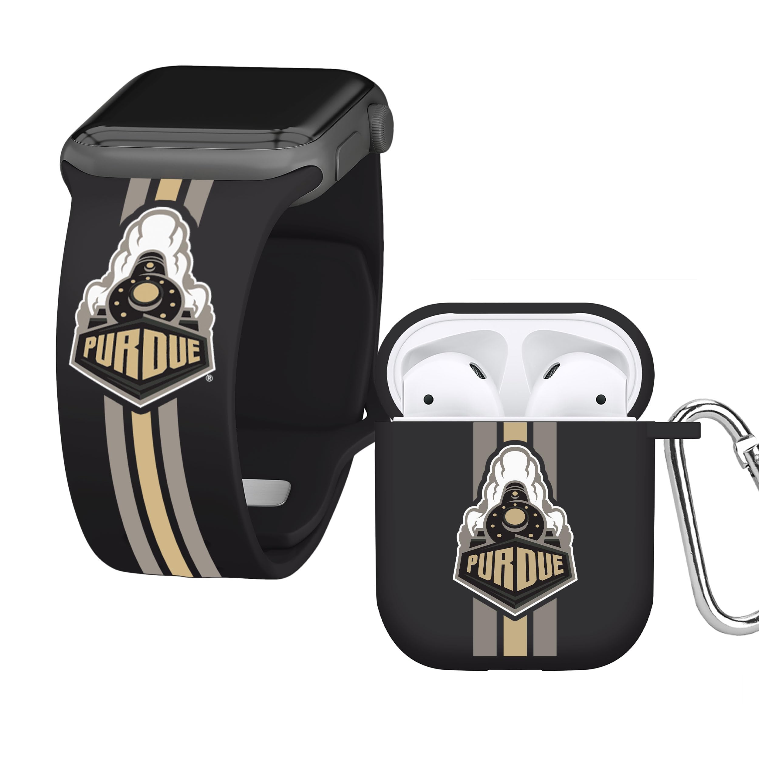 Purdue Boilermakers Affinity Bands HD Combo - Compatible with Apple Watch & AirPods 1/2 Gen - Perfect for Game Day, Workouts & Everyday Wear