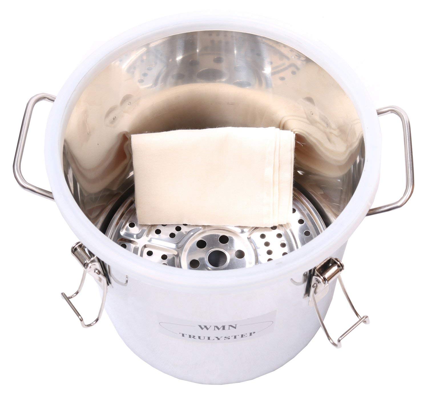 YUEWO 2-Pot 2 Gallon/10L Stainless Steel Alcohol Distiller Kit - Home Brewing Equipment for Whisky, Brandy, Vodka & Distilled Water | Perfect for DIY Moonshine, Craft Spirits & Home Bar Use (Silver)