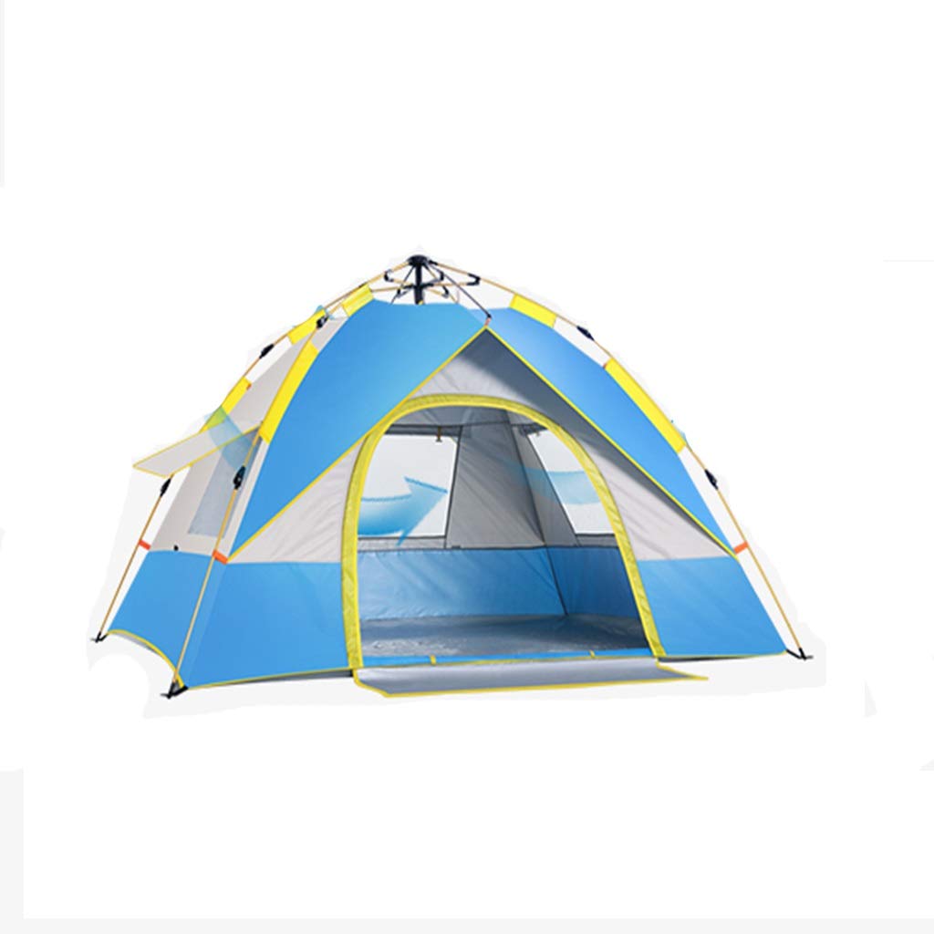 Automatic Outdoor Camping Tent - Thickened Waterproof Instant Setup for 2-4 Person - Portable Quick Pop Up Tent for Hiking, Backpacking & Family Camping Trips - Rainproof Windproof for All Weather Conditions