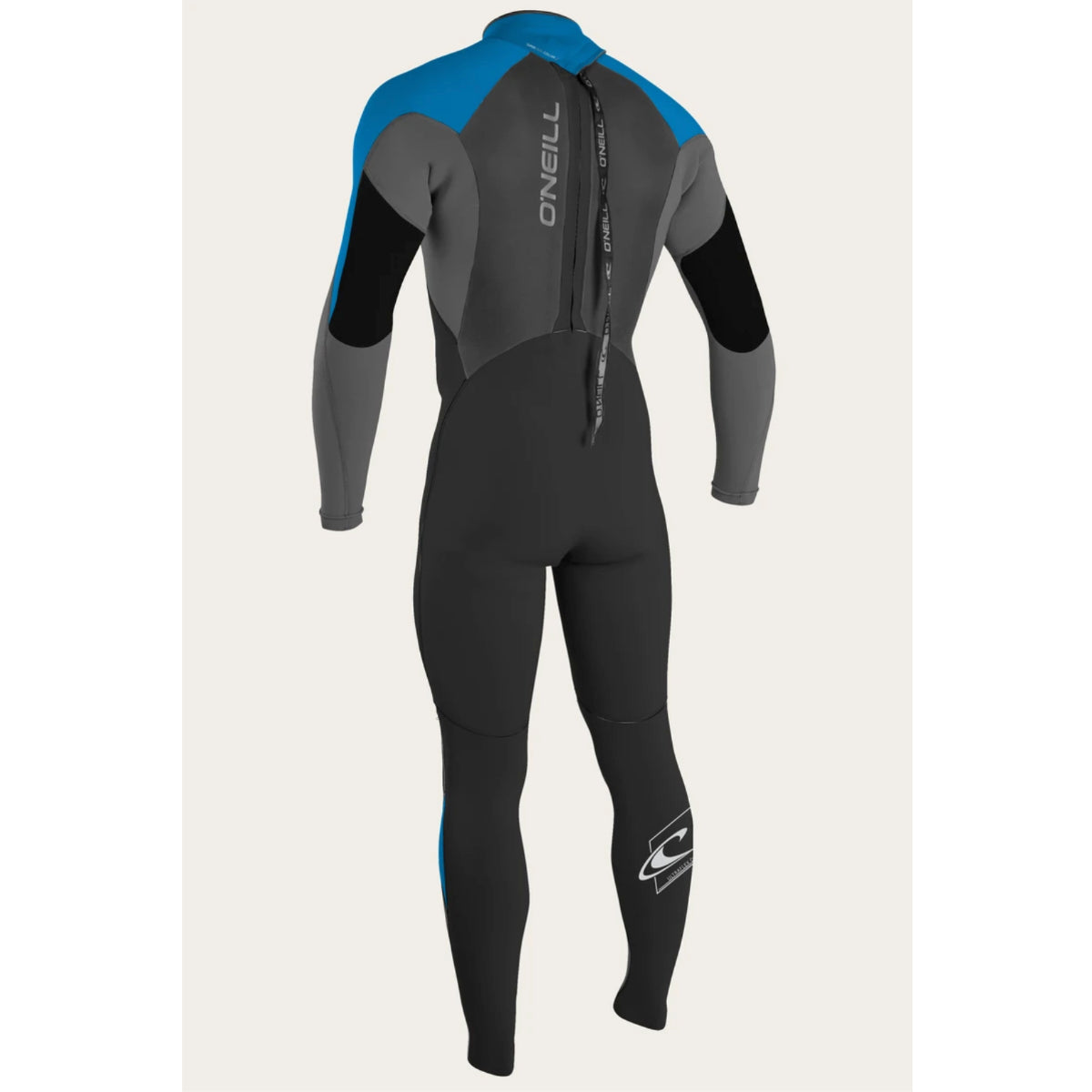 O'Neill Epic 4/3 Youth Full Back Zip Wetsuit - Black/Smoke/Ocean for Surfing, Diving & Water Sports