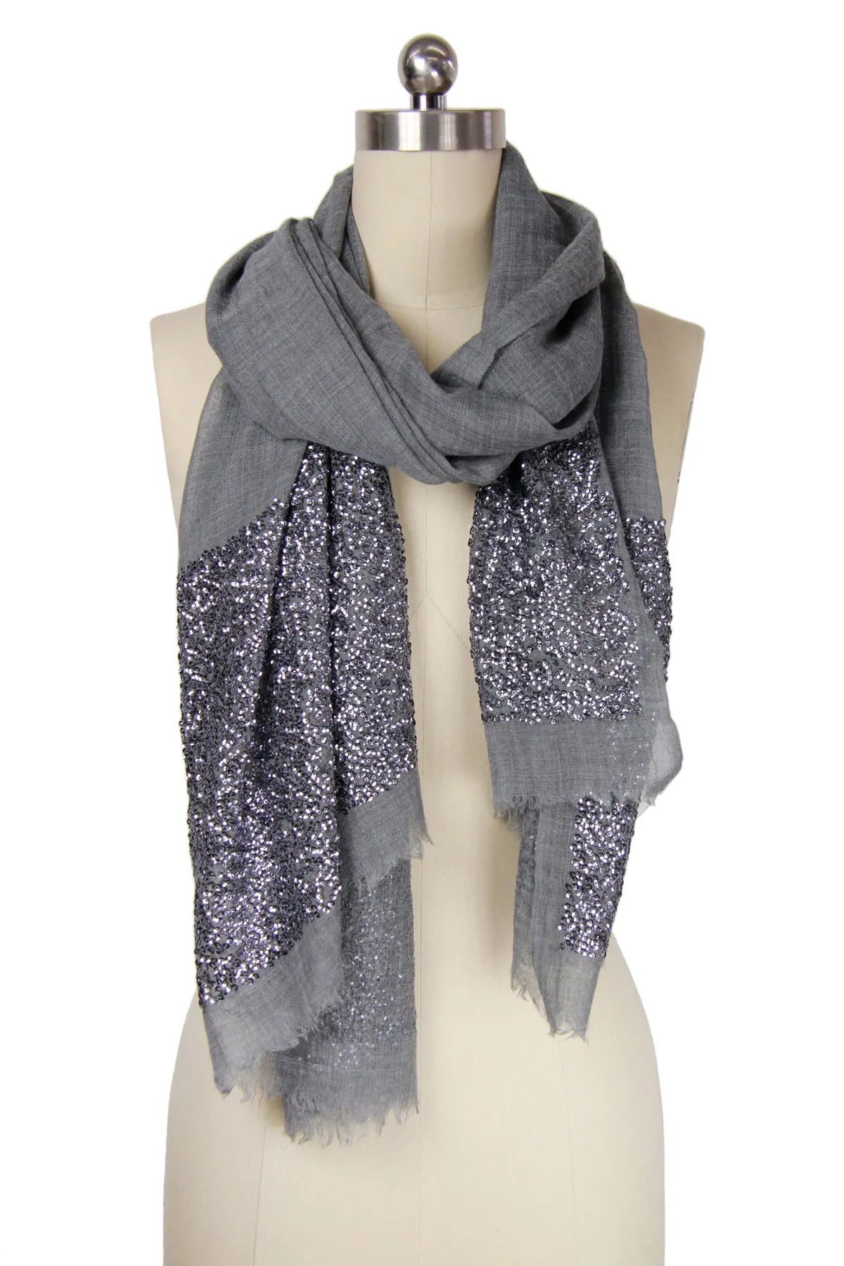 Soft Wool Sparkle Scarf for Women - Winter Fashion Accessory - Perfect for Christmas Gifts & Holiday Parties