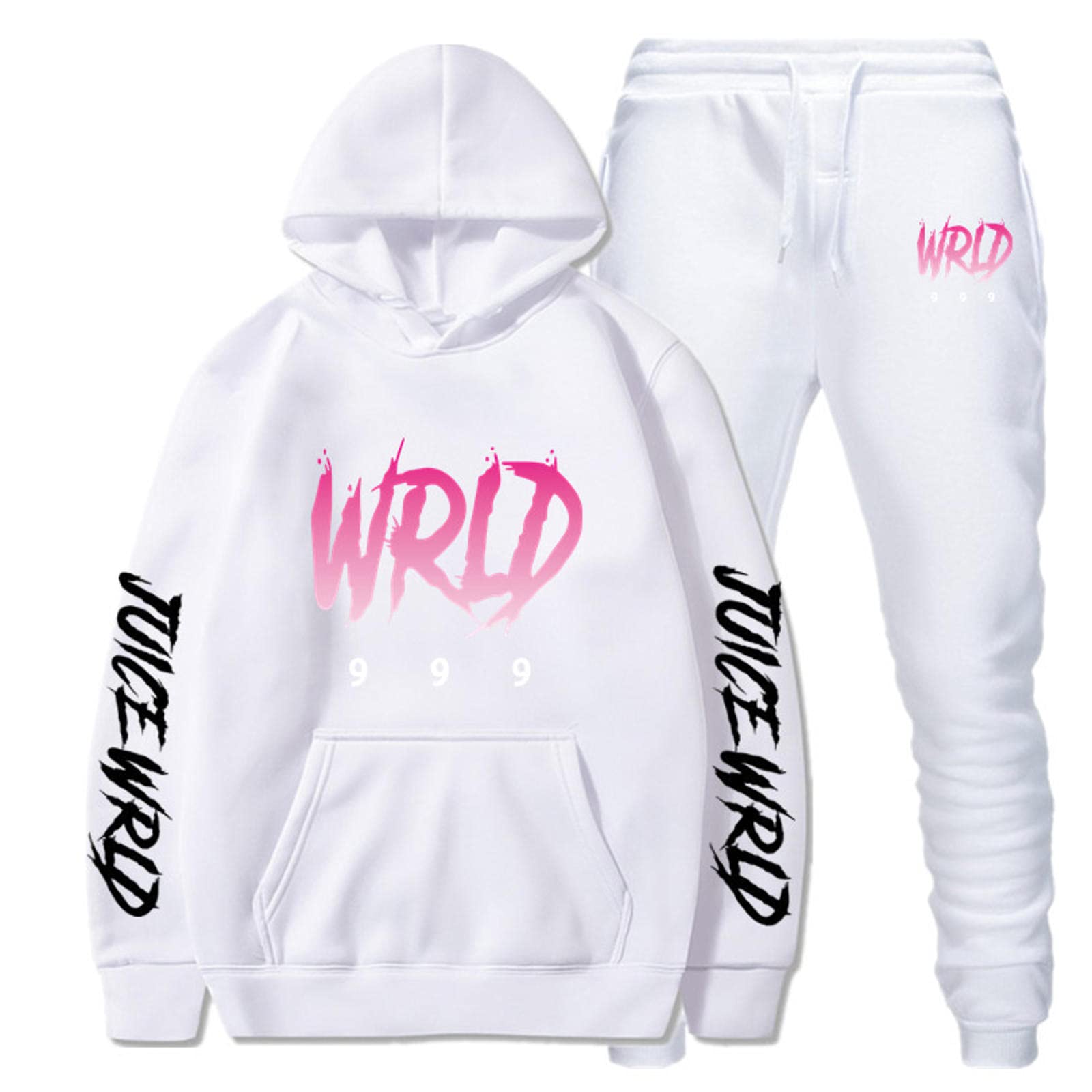 **Men's Slim Fit Tracksuit Set - Rapper Style Hoodie & Joggers 2-Piece Outfit for Men & Women | Gym, Streetwear, Casual Wear**