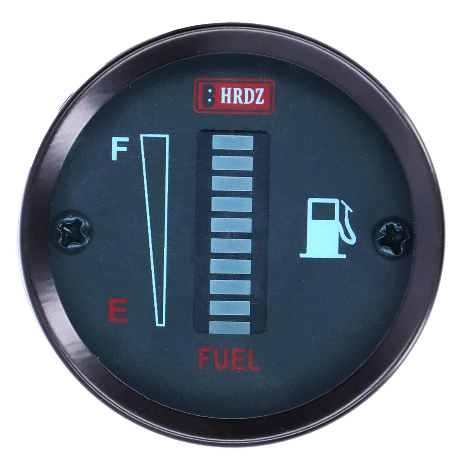 12V LED Fuel Gauge - 52mm Universal Adjustable Fuel Meter for Cars & Motorcycles - Perfect for Vehicle Fuel Level Monitoring & Dashboard Installation