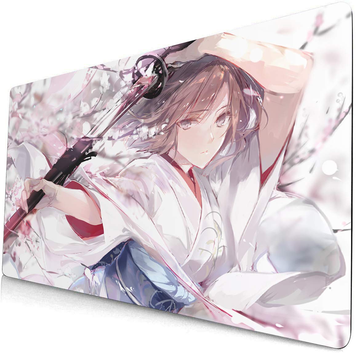 Anime Game Large Computer Desk Mat - Keyboard & Mouse Pad for Office & Gaming | Fate Grand Order & Stay Night Themed | Non-Slip Surface for PC, Laptop, Workstation (405 Size)