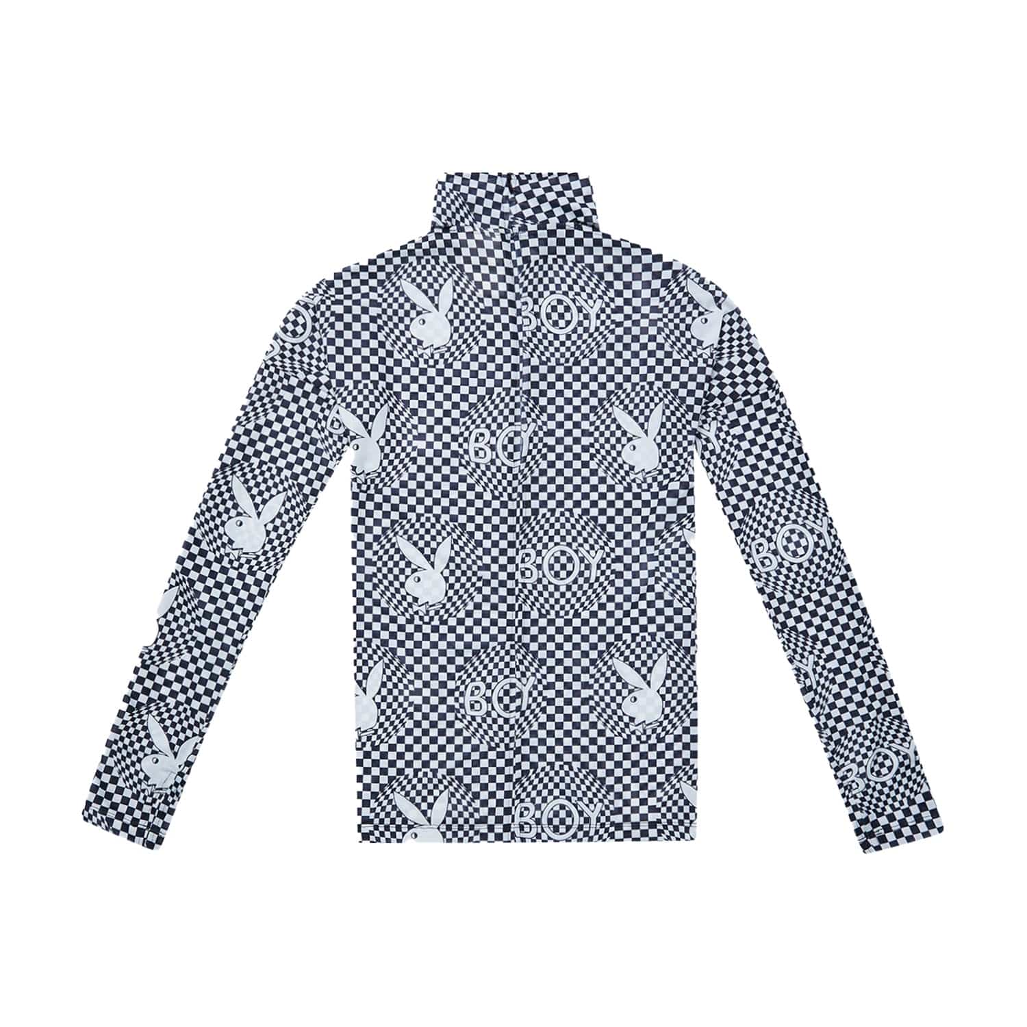 Playboy X Boy Checkerboard Vortex Mesh Top - Stylish & Breathable for Casual Wear, Parties & Nightlife