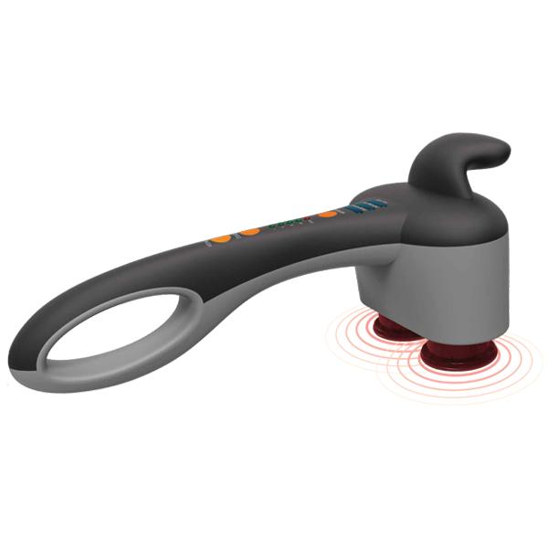 SHARPER IMAGE Dual Head Accupressure Massager for Neck & Back Pain Relief - SMG1104BK - Perfect for Home, Office & Travel Use