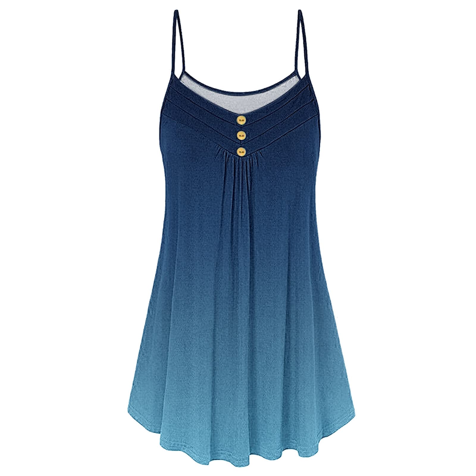 Women's Sleeveless Tank Top - Crew Neck Flowy Babydoll Tunic Camisole for Casual Wear | Perfect for Summer, Beach, Yoga & Everyday Outfits