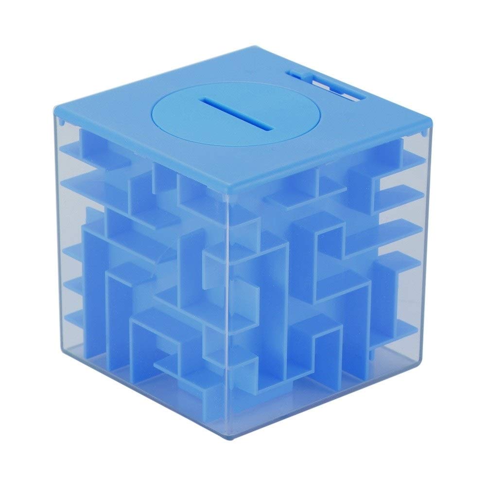 WJING 3D Coin Bank Toy - Money Maze Puzzle Box for Kids, Fun Cash Saving Piggy Bank with Challenging Cube Maze - Perfect Birthday & Holiday Gift for Teaching Money Skills | Great for Allowance, Savings & Learning Financial Responsibility