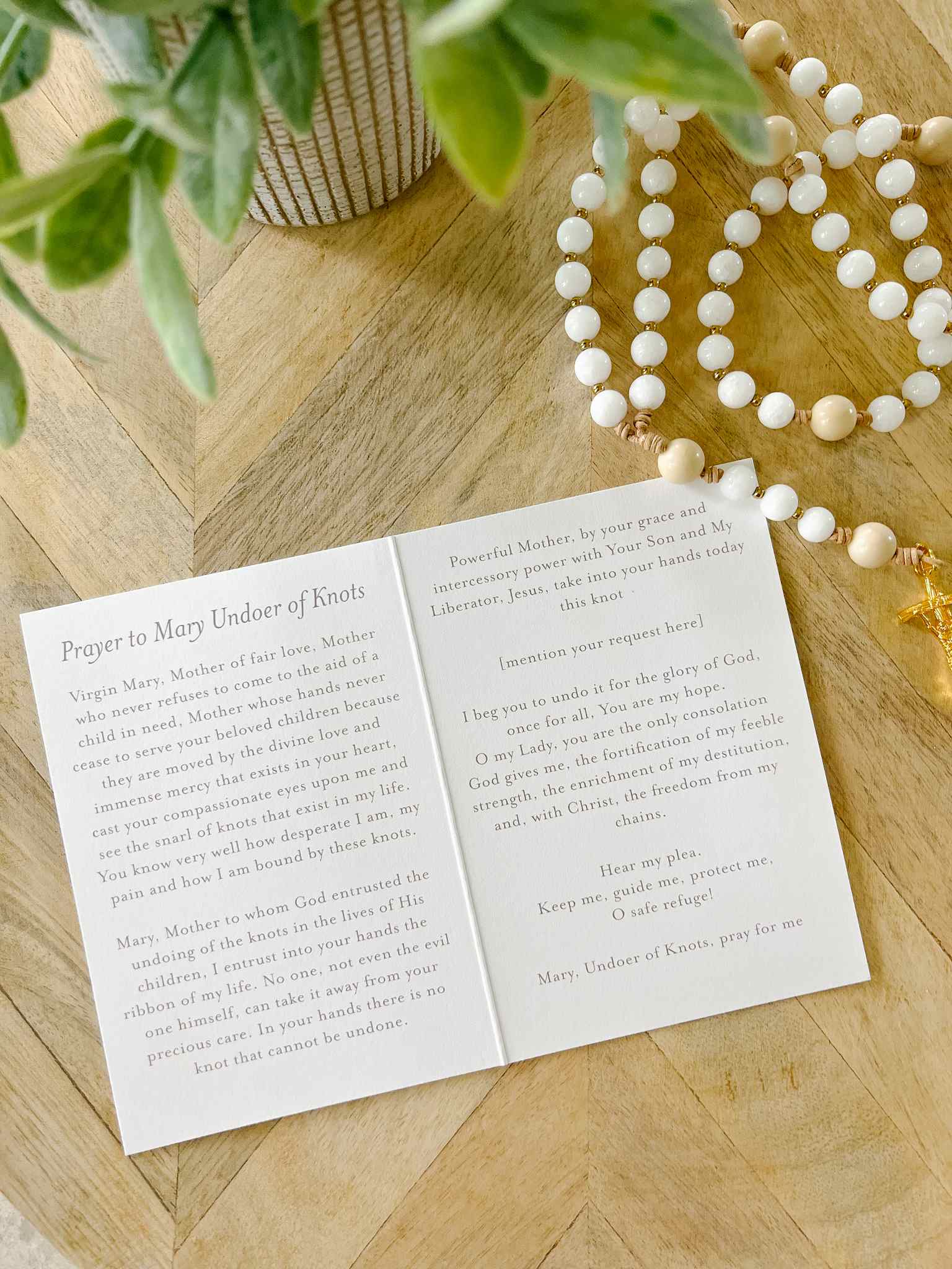 Our Lady Undoer of Knots Prayer Card - Catholic Devotional Card for Faith & Comfort - Perfect for Prayer, Meditation & Gifts