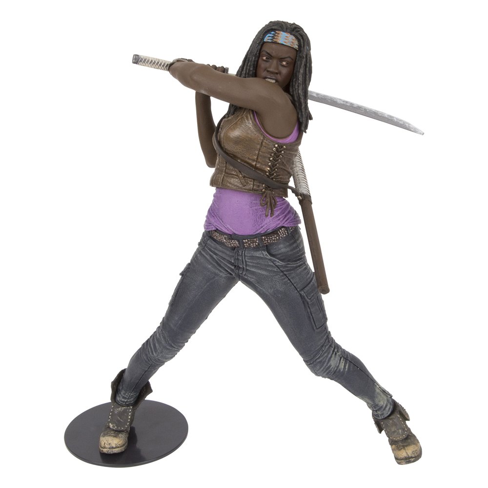 McFarlane Toys The Walking Dead TV Series 10-Inch Michonne Deluxe Action Figure - Collectible Zombie Apocalypse Character Model for Display & Gifts