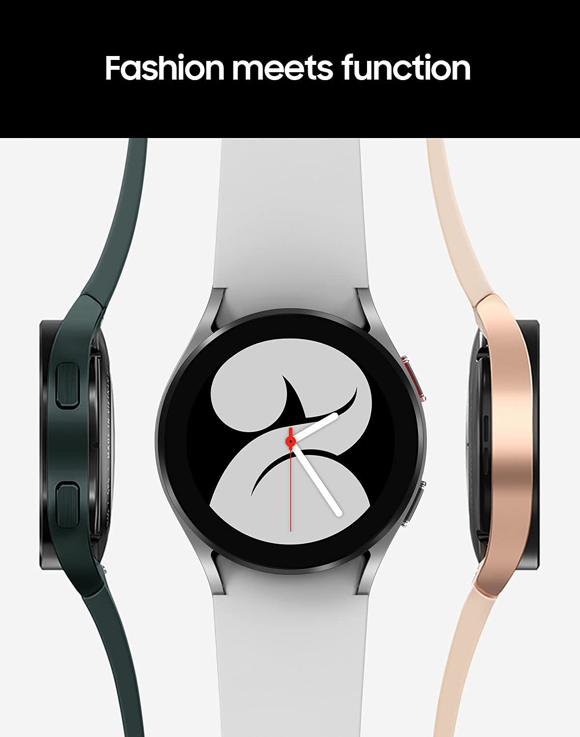 Samsung Galaxy Watch 4 40mm Smartwatch with ECG, Heart Rate & Sleep Tracking, GPS, LTE, Fall Detection - US Version (Renewed, Silver) - Perfect for Fitness, Running & Health Monitoring
