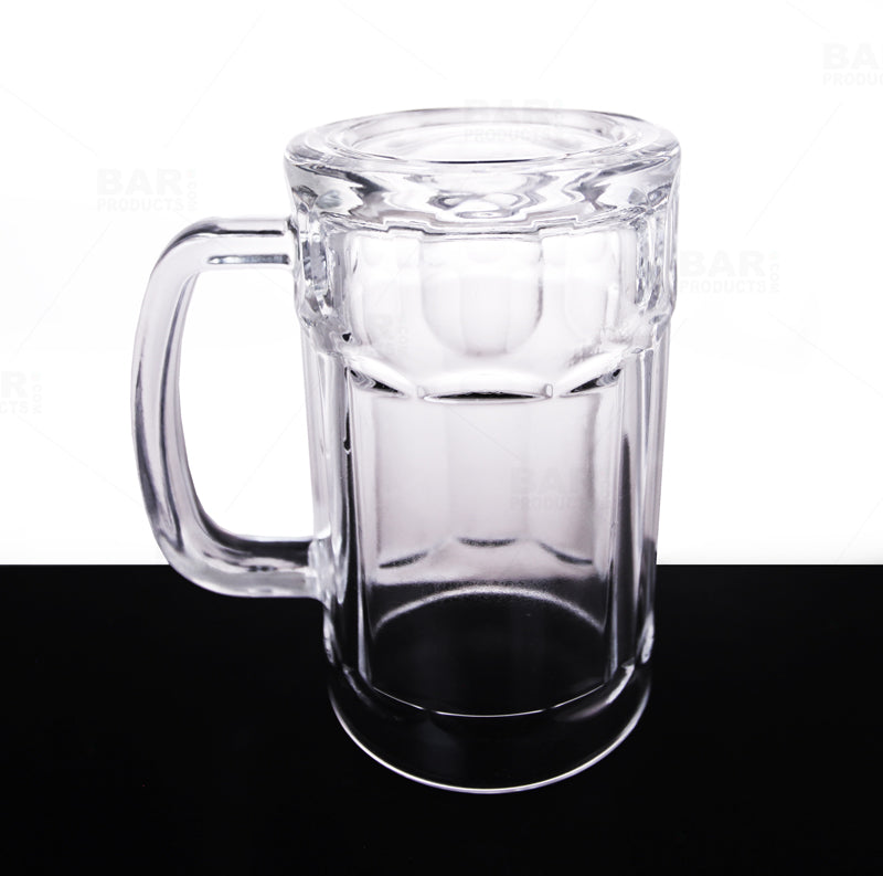 BarConic® 13 oz Paneled Beer Mug - Classic Glassware for Beer, Ale & Lager - Perfect for Home Bars, Parties & Gifts