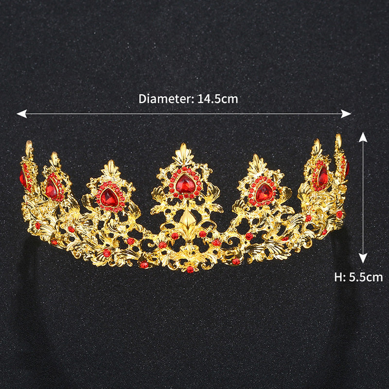 Sparkling Rhinestone Wedding Earrings and Tiara Crown Set – Elegant Bridal Jewelry for Weddings, Prom, and Special Occasions