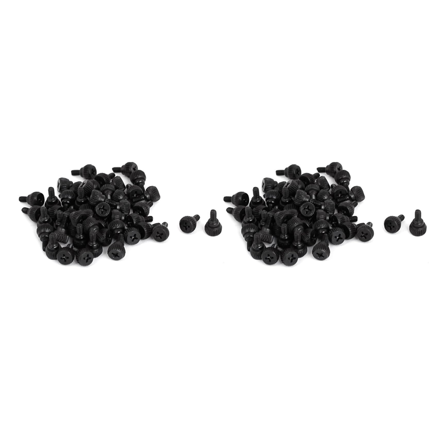 Daroplo M3.5 Thumb Screws 100pcs - Black PC Case Screws for Computer Builds