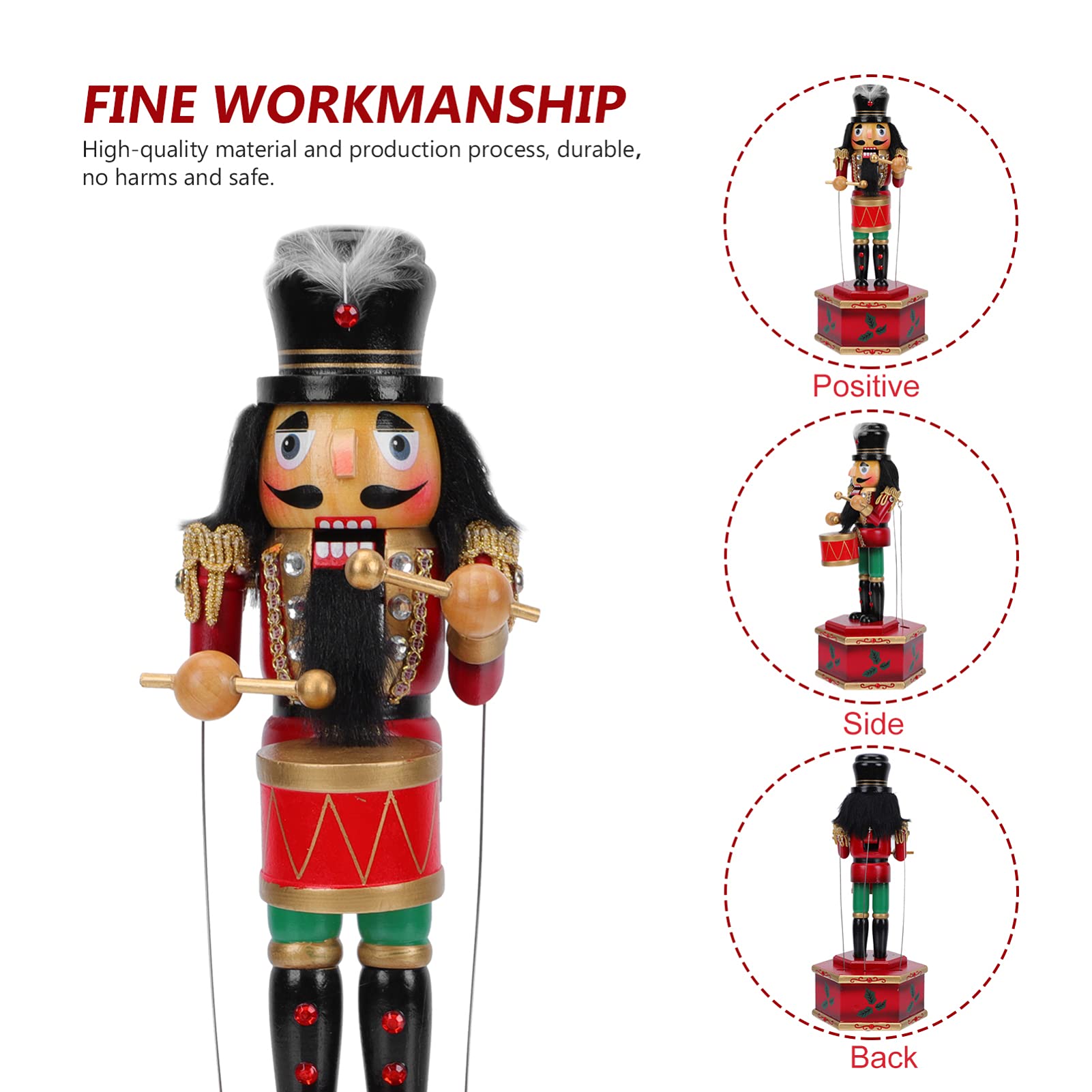 1pc Christmas Music Box - Nutcracker Themed Holiday Decor for Xmas Party, Kids Musical Instrument, Desktop Scene & Festive Props | Perfect for Home, Office & Holiday Gatherings