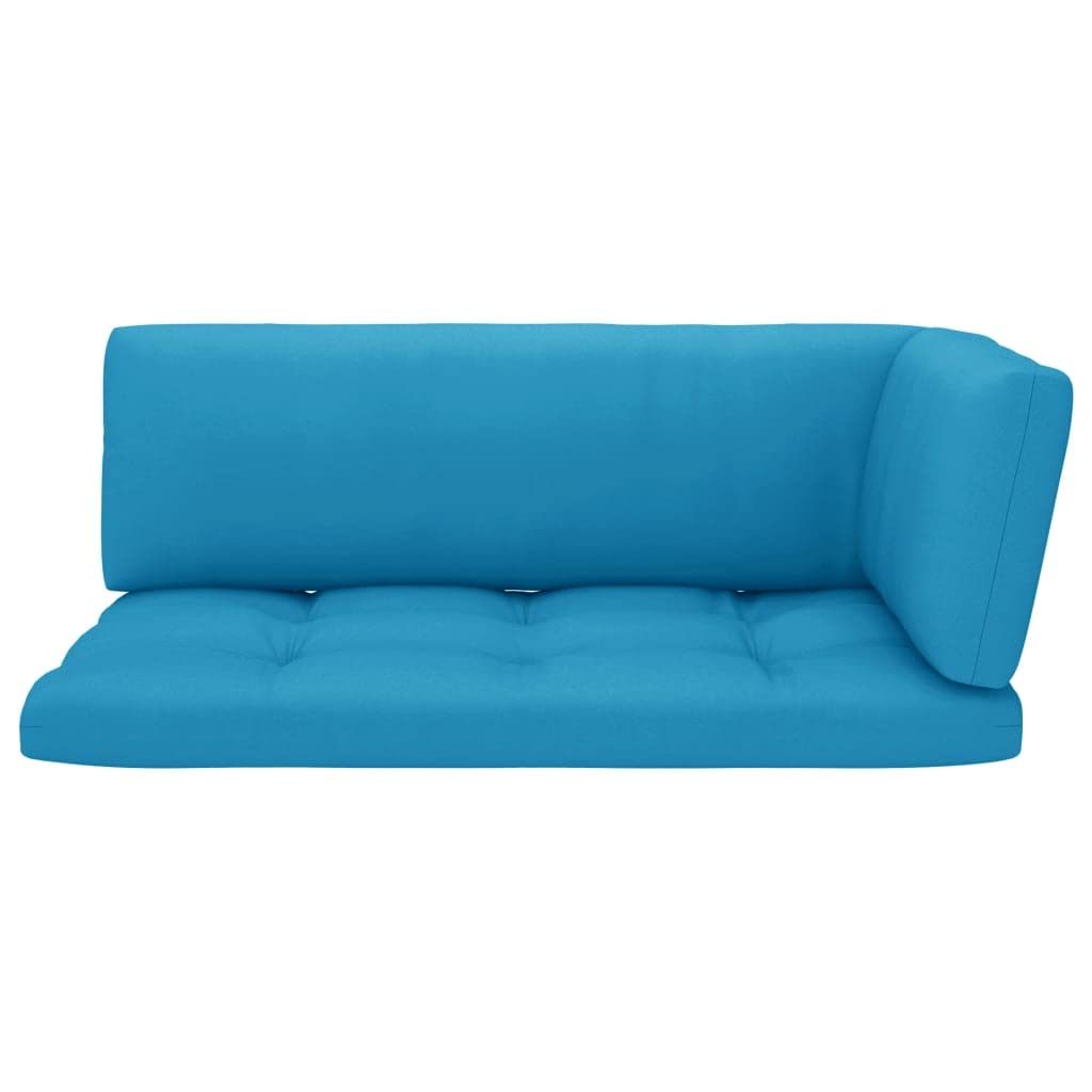 Premium SKM Pallet Sofa Cushions Set of 3 - Soft Blue Water-Resistant Cushions for Outdoor Patio, Garden, and Poolside Lounging