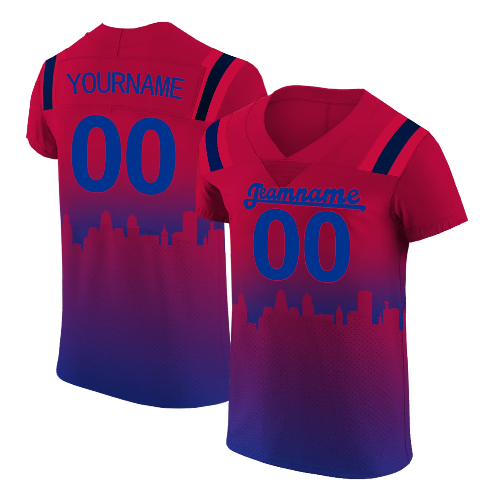 Custom Stitched Personalized Football Jerseys with Name & Number - Fan Jerseys for Men, Women & Boys - Perfect Gift for Soccer Fans & Game Day Outfits