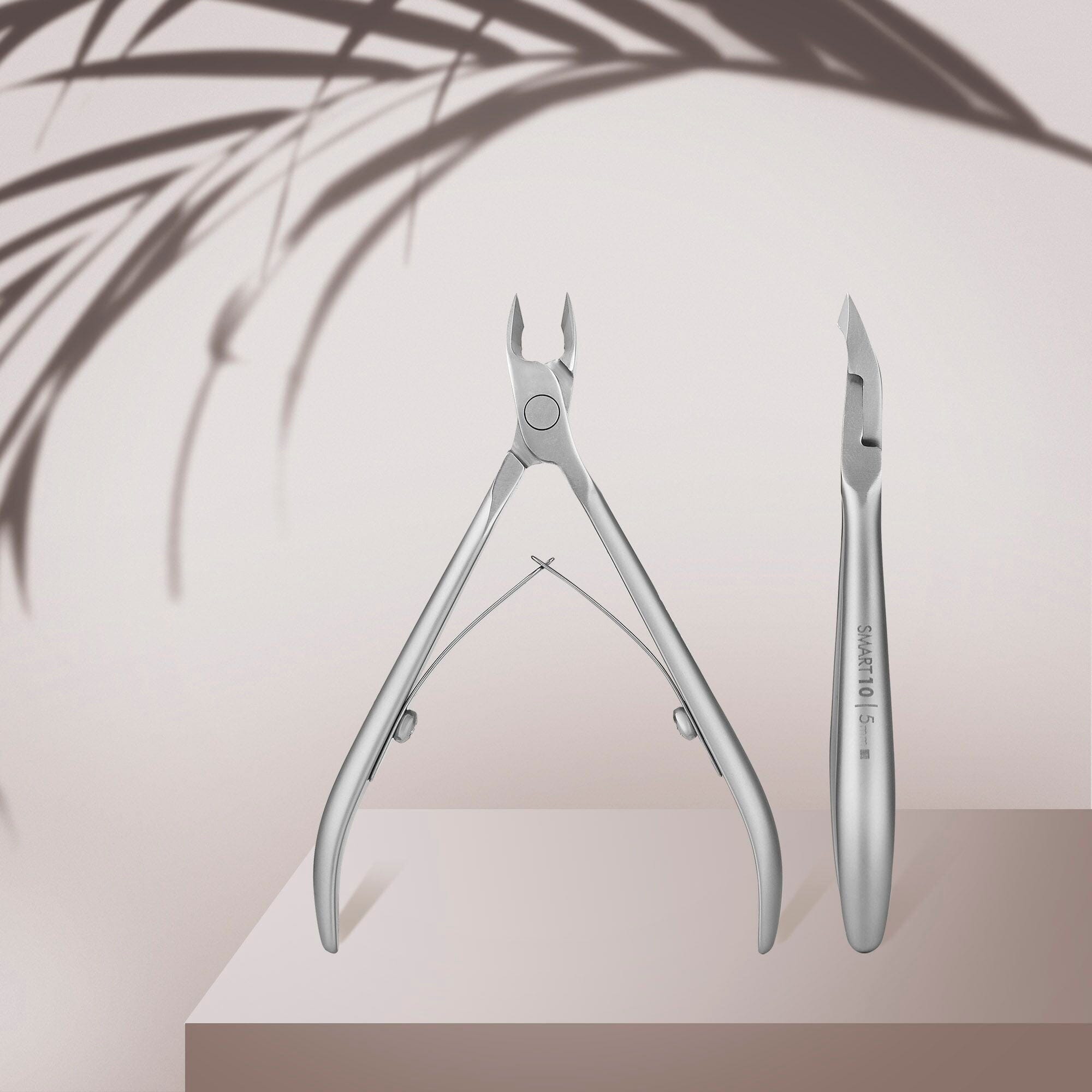 Staleks Professional Cuticle Nippers SMART 10 (5mm) - Precision Nail Care Tool for Manicures & Pedicures at Home or Salon