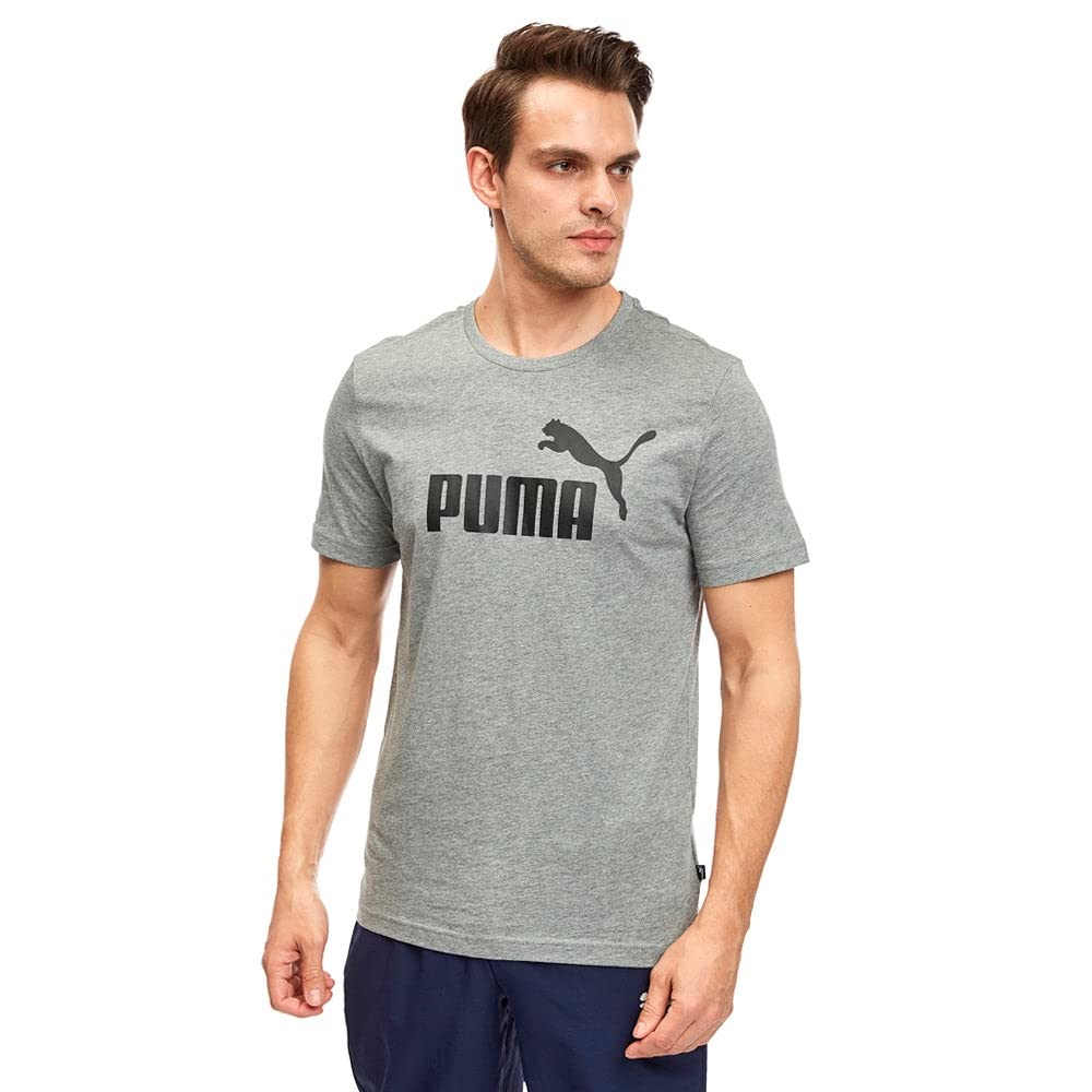 PUMA Men's Essentials T-Shirt - Comfortable Cotton Crewneck Tee for Casual Wear, Gym & Everyday Outfits