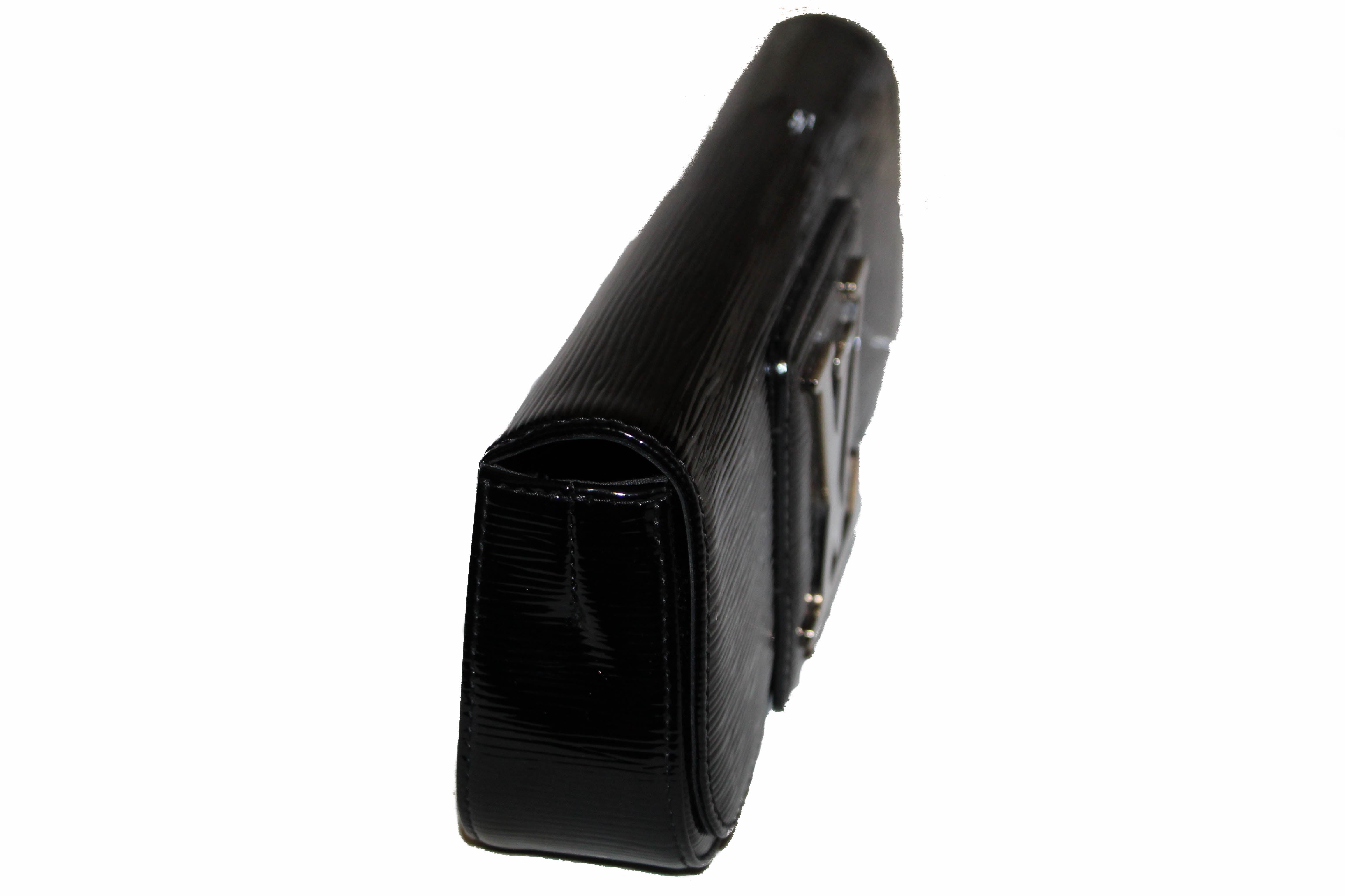 Authentic Louis Vuitton Black Epi Leather Sobe Clutch Bag for Women | Luxury Evening Clutch Purse for Parties, Weddings & Special Occasions