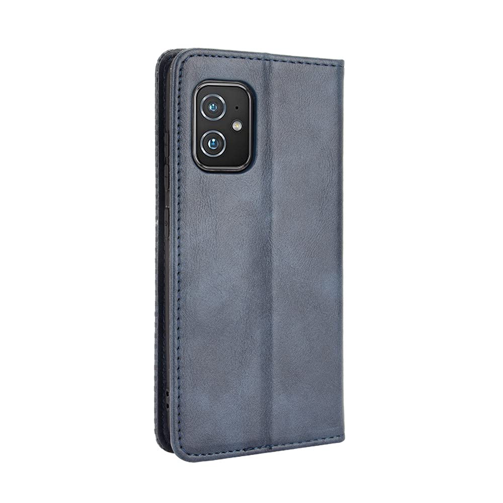 Premium PU Leather Flip Case for Asus ZenFone 8 (2021 ZS590KS) - Slim Protective Cover with Card Slots | Perfect for Business, Travel & Daily Use