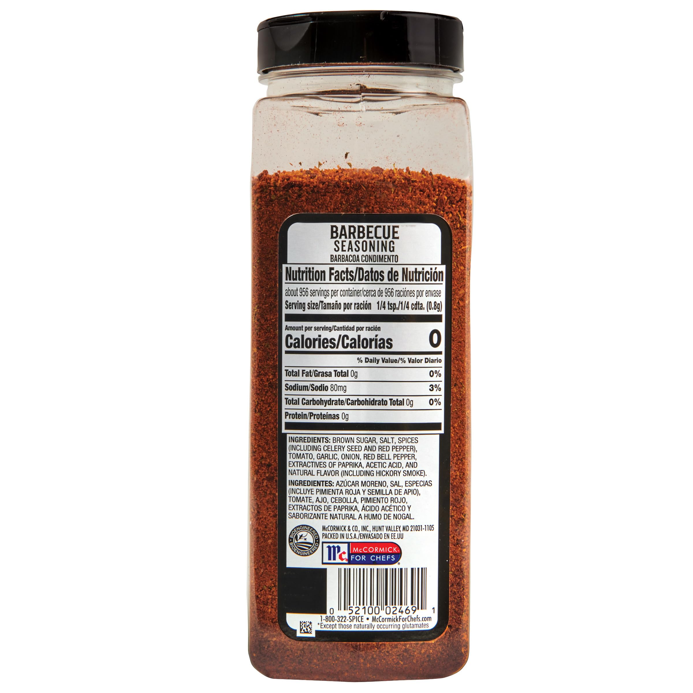 McCormick Grill Mates BBQ Seasoning Rub - 27oz (Pack of 6) | All-Purpose Barbecue Spice for Meat, Chicken, Vegetables & Fruits | Perfect for Grilling, Smoking, Roasting & Outdoor Cooking