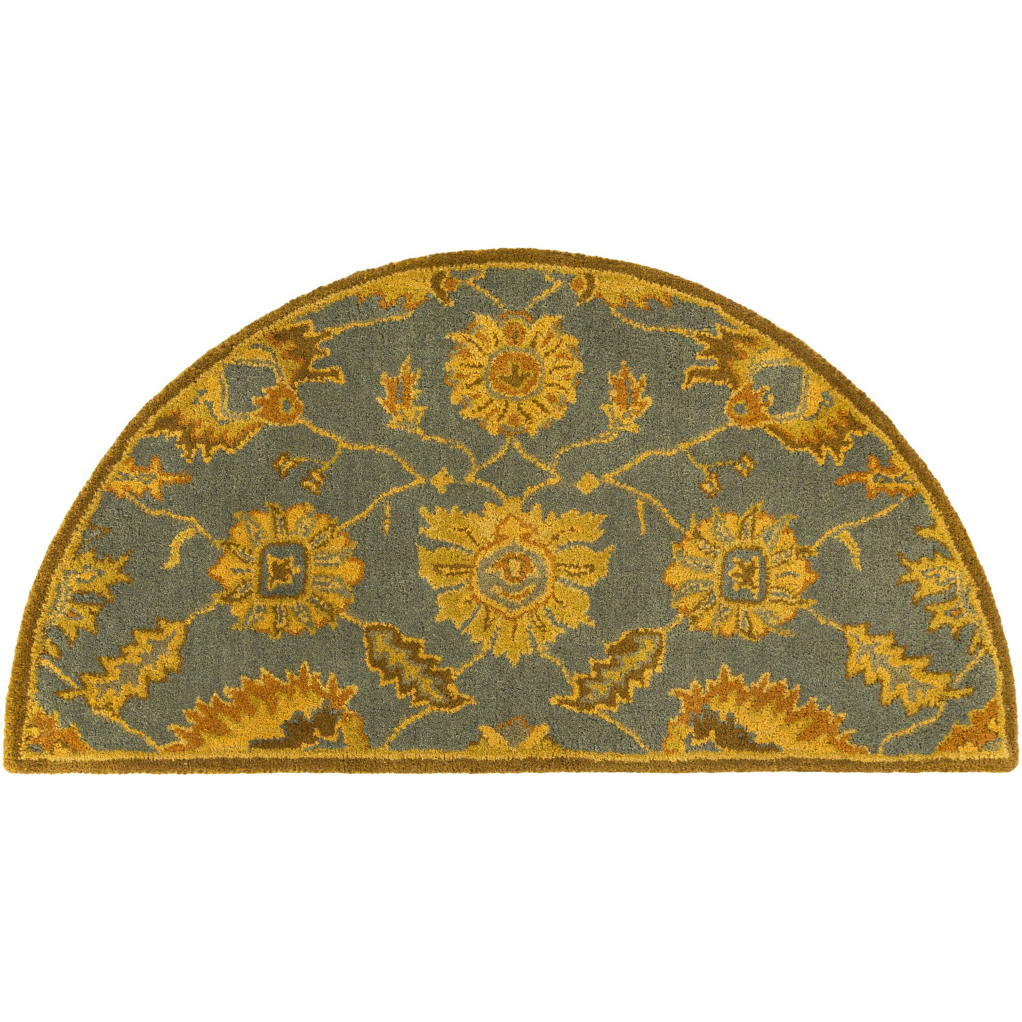 Surya Caesar 2' x 4' Hearth Area Rug in Slate Blue - Perfect for Living Room, Bedroom, or Fireplace Decor - Soft & Durable Home Accent Rug