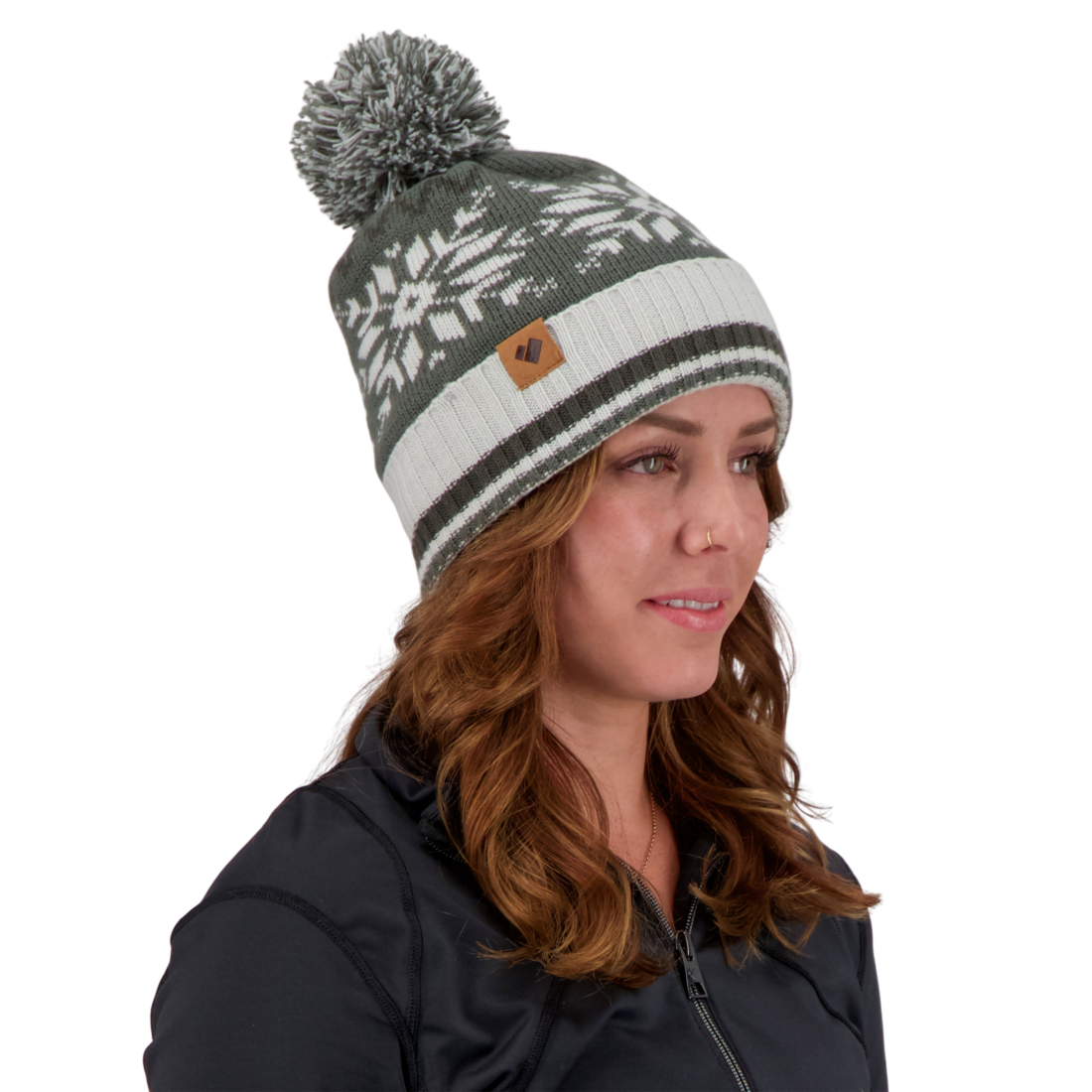 Obermeyer 2022 Women's Astoria Pom Beanie - Soft Winter Knit Hat with Faux Fur Pom for Cold Weather & Outdoor Activities