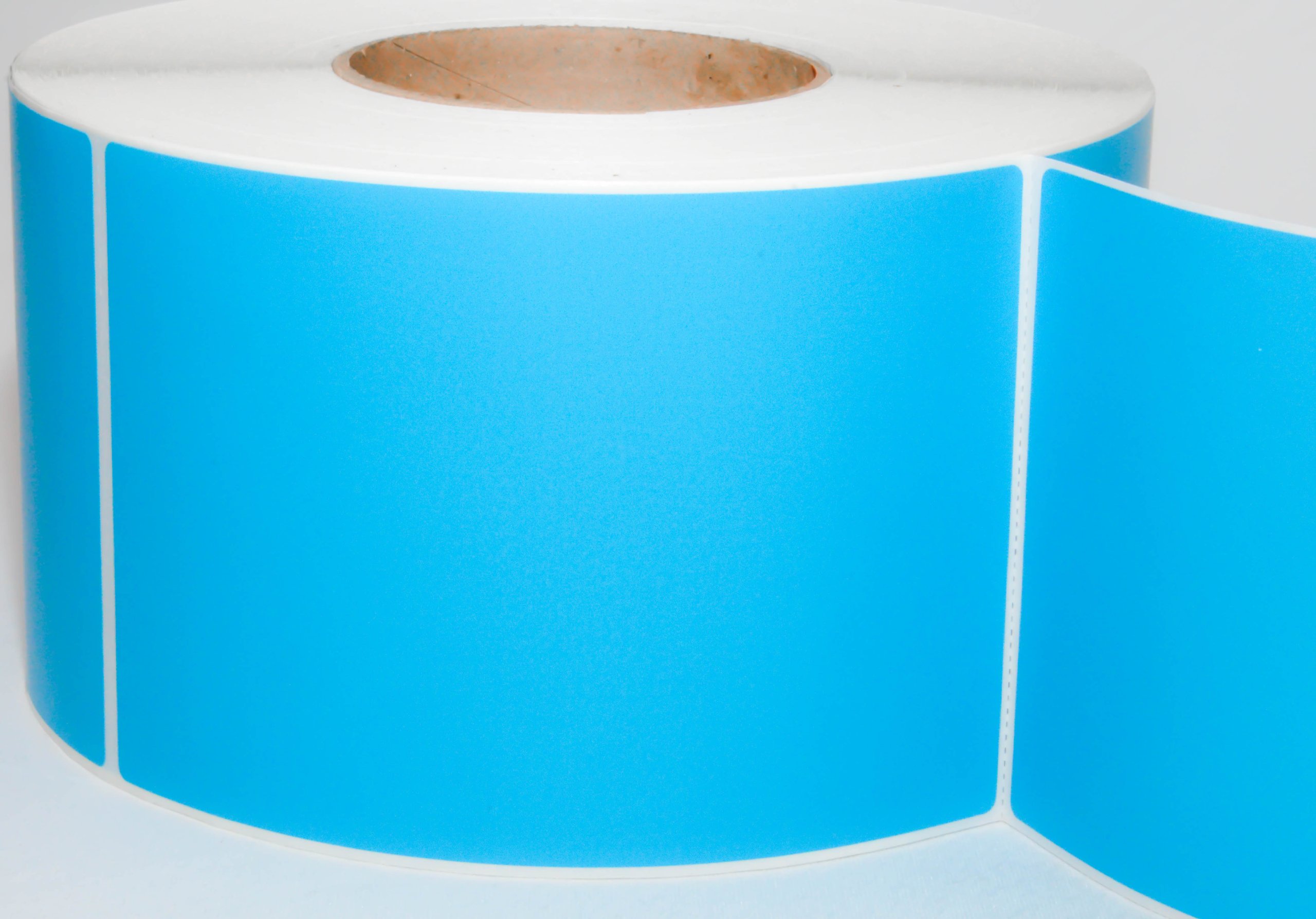 Compulabel 640102 Thermal Transfer Shipping Labels - 4x6 Inch, Blue, Permanent Adhesive, Perforated, 1000 Labels/Roll (4 Rolls) - Ideal for USPS, UPS, FedEx & E-commerce Shipping