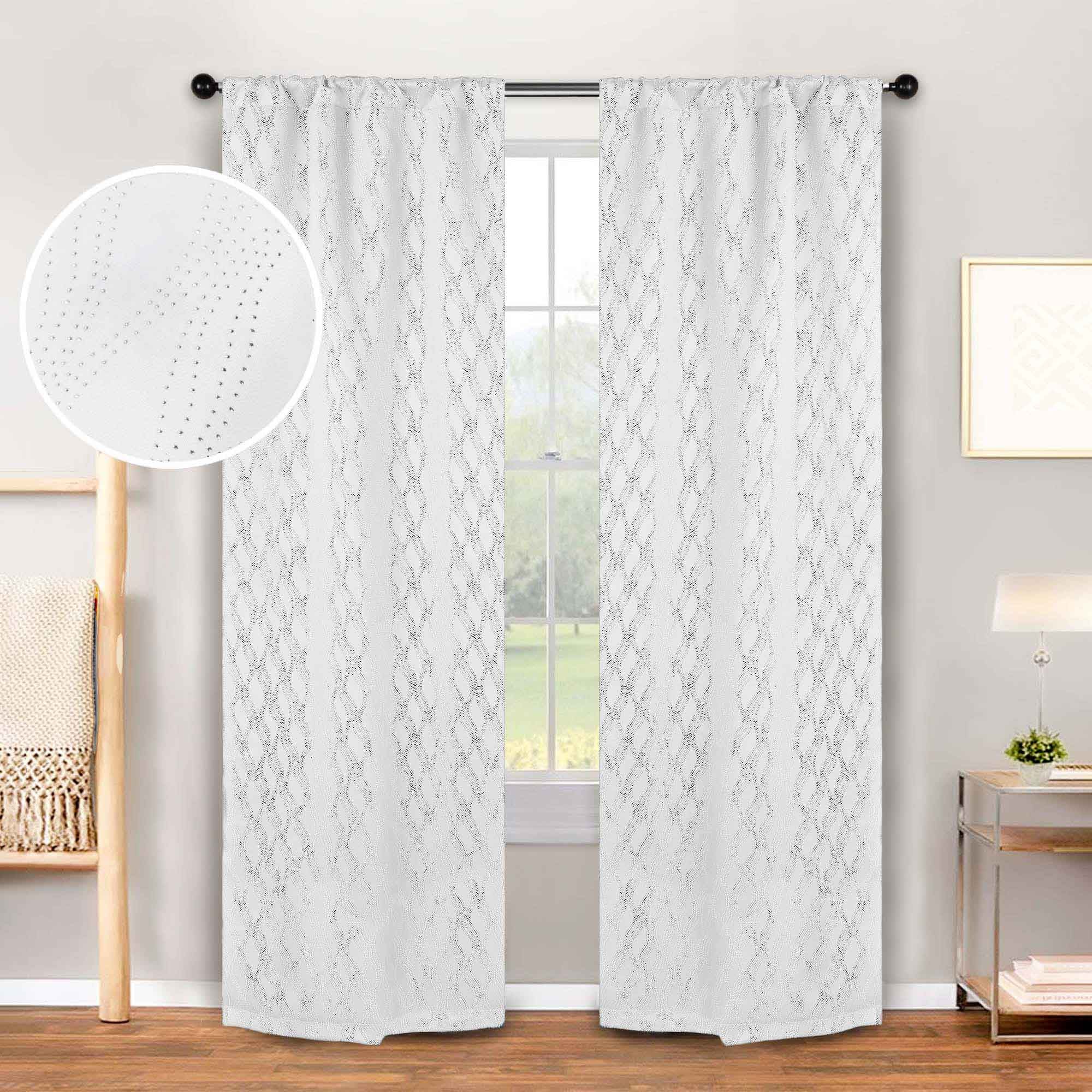 Zuri Textured Washable Blackout Curtains for Bedroom - Thermal Insulated Room Darkening Window Drapes (Set of 2 Panels) - Perfect for Nursery, Home Theater & Light Sleepers