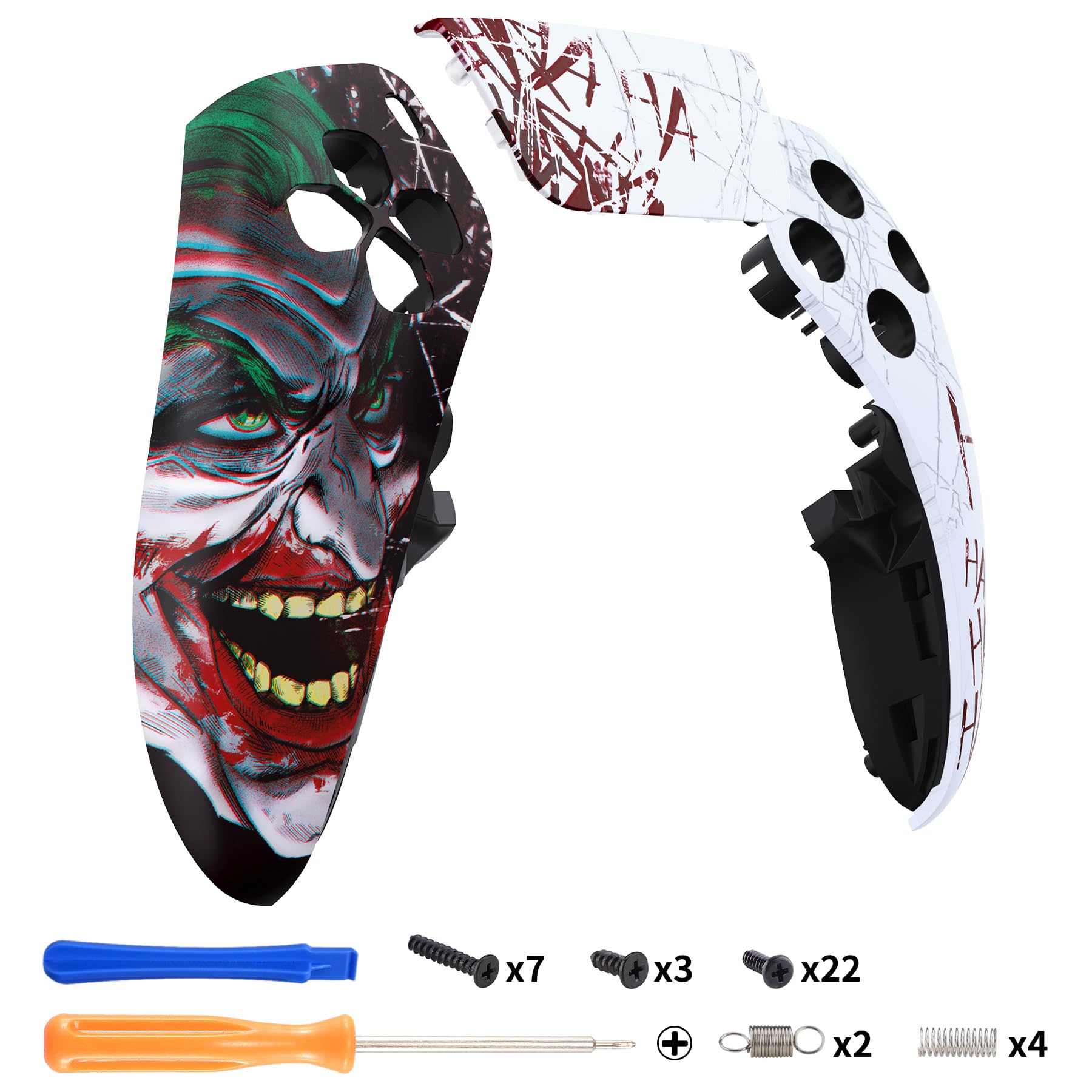 eXtremeRate Left Right Front Top Shell & Touchpad Cover for PS5 Edge Controller - DIY Replacement Faceplate & Custom Touch Pad Cover - Gaming Accessories for Enhanced PS5 Controller Experience