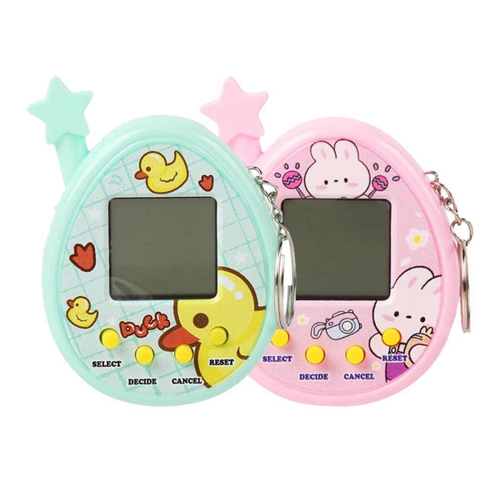 Digital Virtual Pet Toy with Keychain - Pocket Electronic Pet for Kids, Perfect Gift & Travel Companion